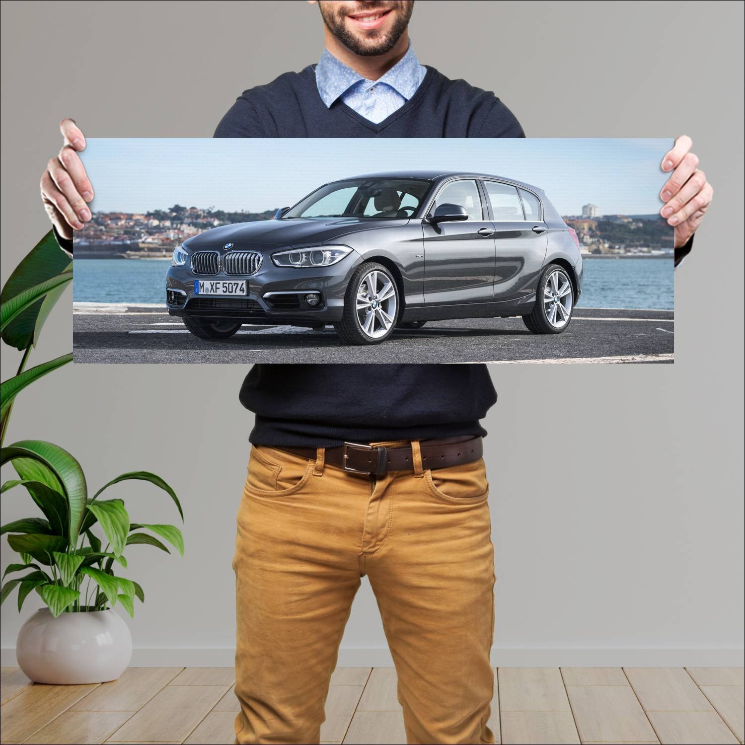 Cuadro grande 30x80cm 2015 bmw 1 series 5 door 812 242 Bmw