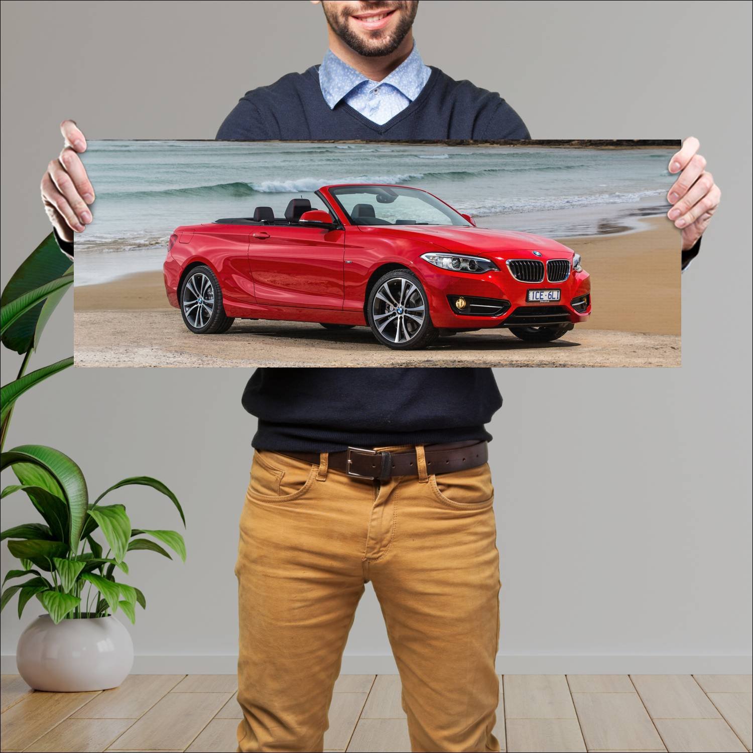 Cuadro grande 30x80cm 2015 bmw 2 series convertibl 249 Bmw