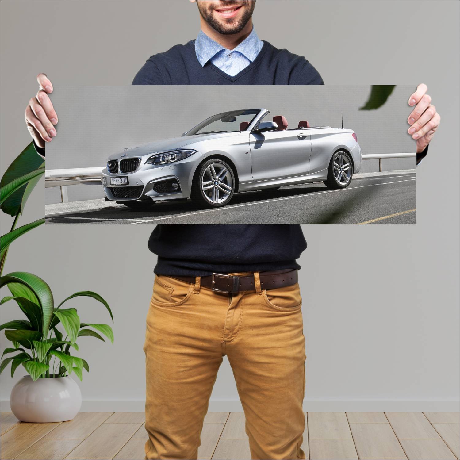 Cuadro grande 30x80cm 2015 bmw 2 series convertibl 251 Bmw