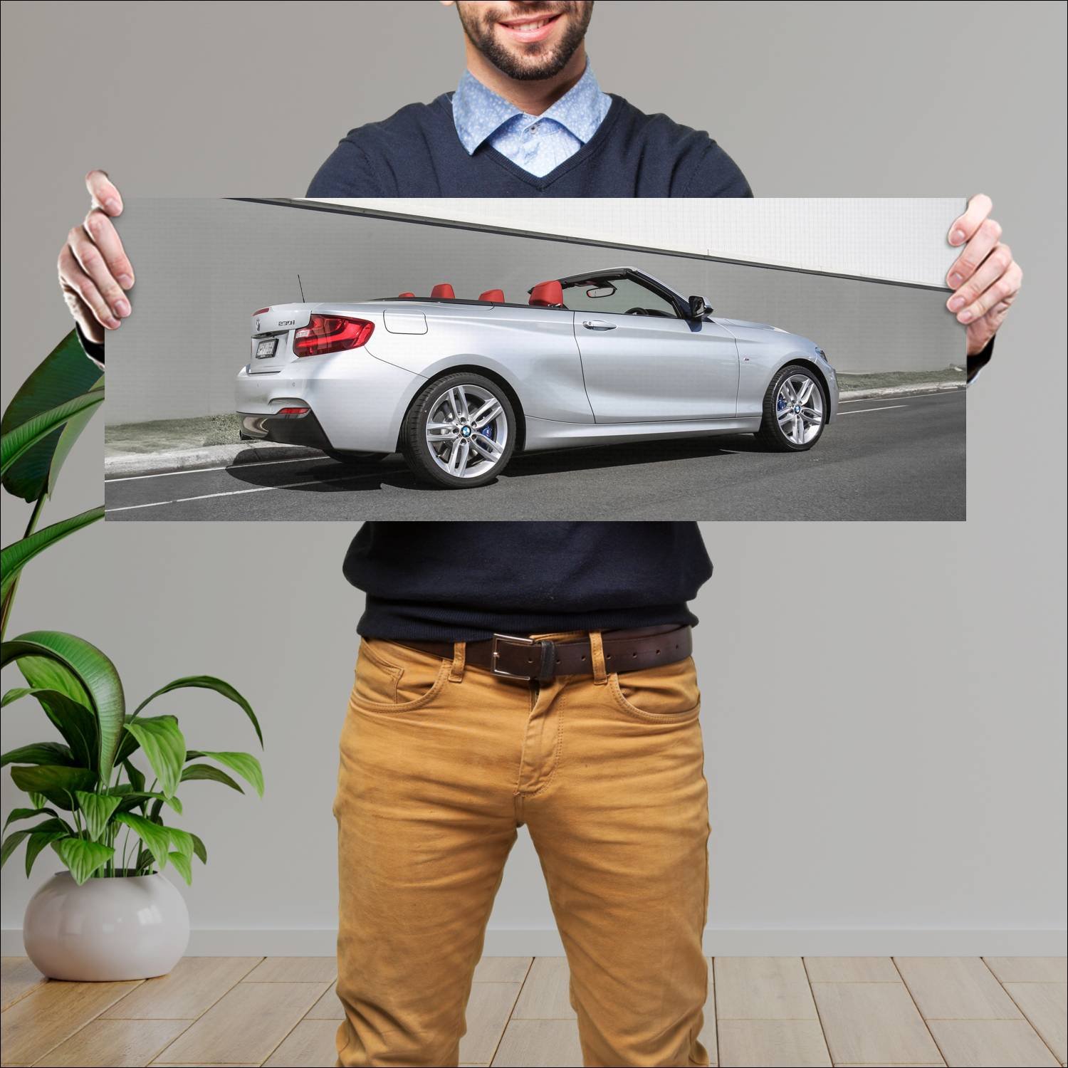 Cuadro grande 30x80cm 2015 bmw 2 series convertibl 252 Bmw