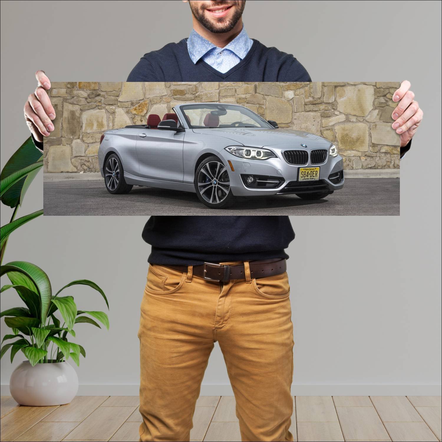 Cuadro grande 30x80cm 2015 bmw 2 series convertibl 254 Bmw