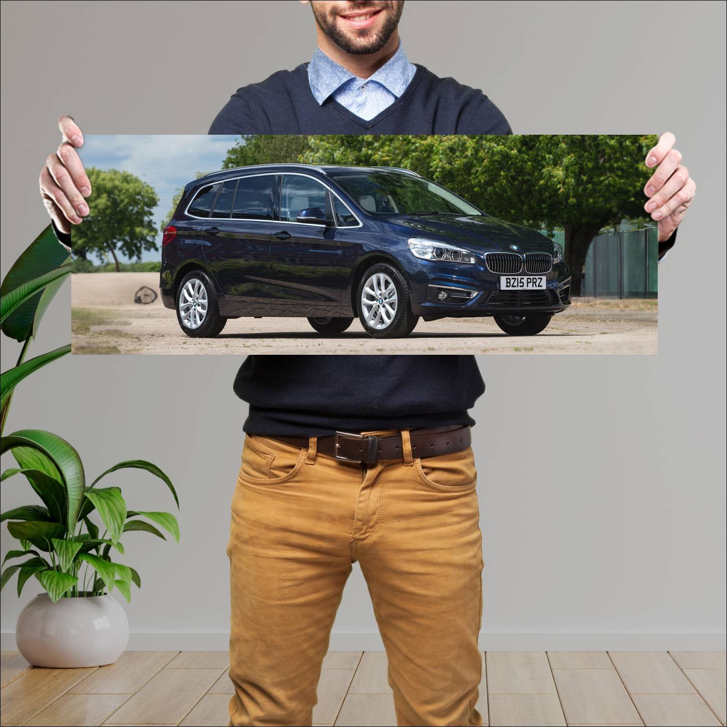 Cuadro grande 30x80cm 2015 bmw 2 series gran toure 260 Bmw