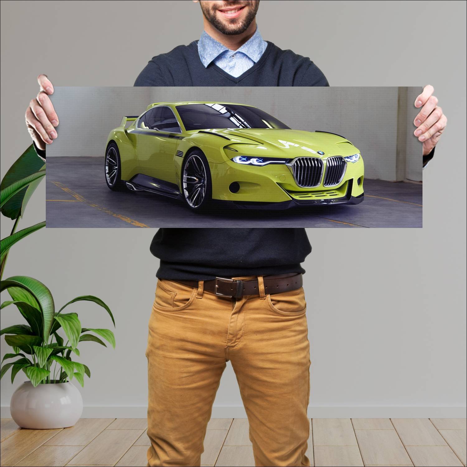 Cuadro grande 30x80cm 2015 bmw 3 0 csl hommage 264 262 Bmw