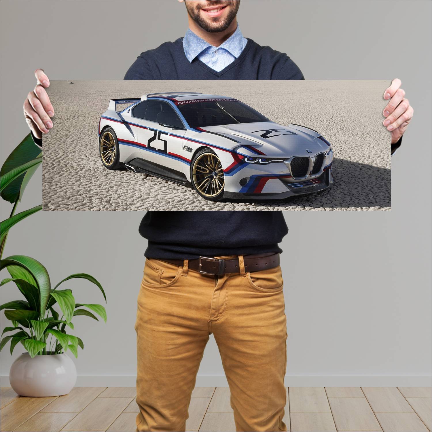 Cuadro grande 30x80cm 2015 bmw 3 0 csl hommage r 8 263 Bmw