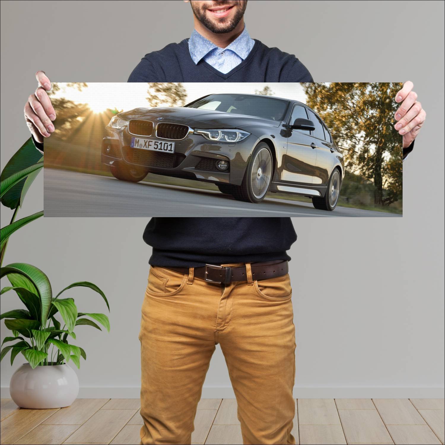 Cuadro grande 30x80cm 2015 bmw 3 series m sport 26 268 Bmw