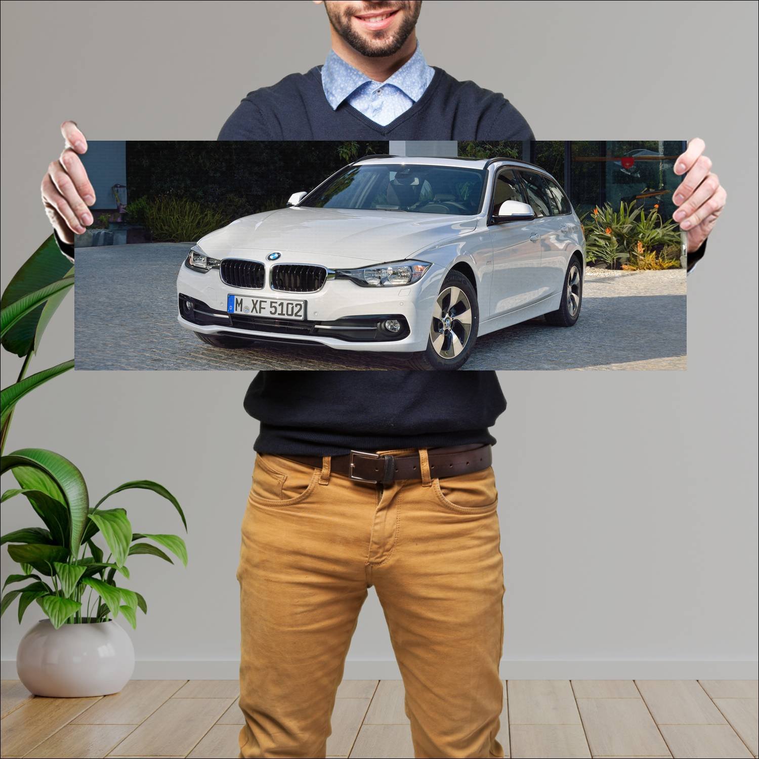Cuadro grande 30x80cm 2015 bmw 3 series touring 82 271 Bmw