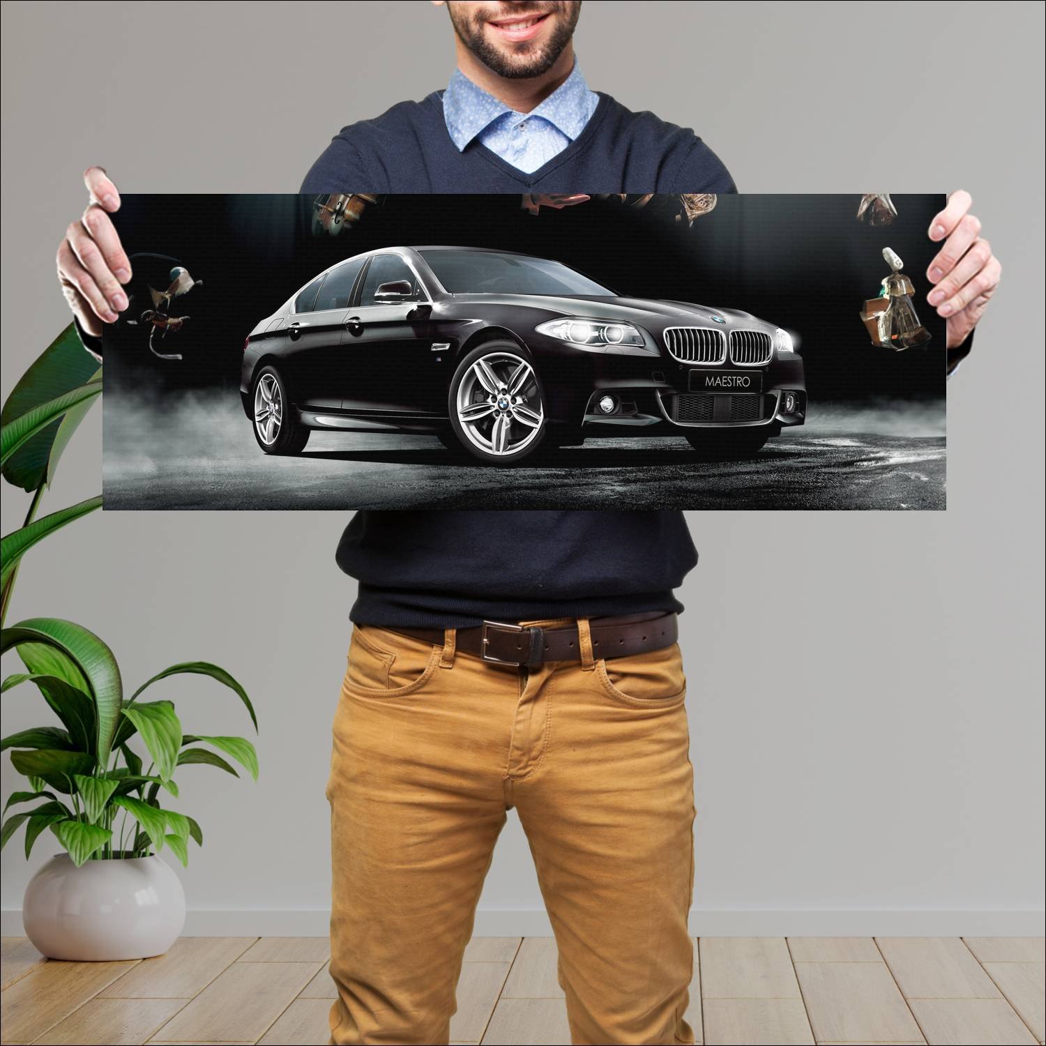 Cuadro grande 30x80cm 2015 bmw 5 series maestro jp 281 Bmw