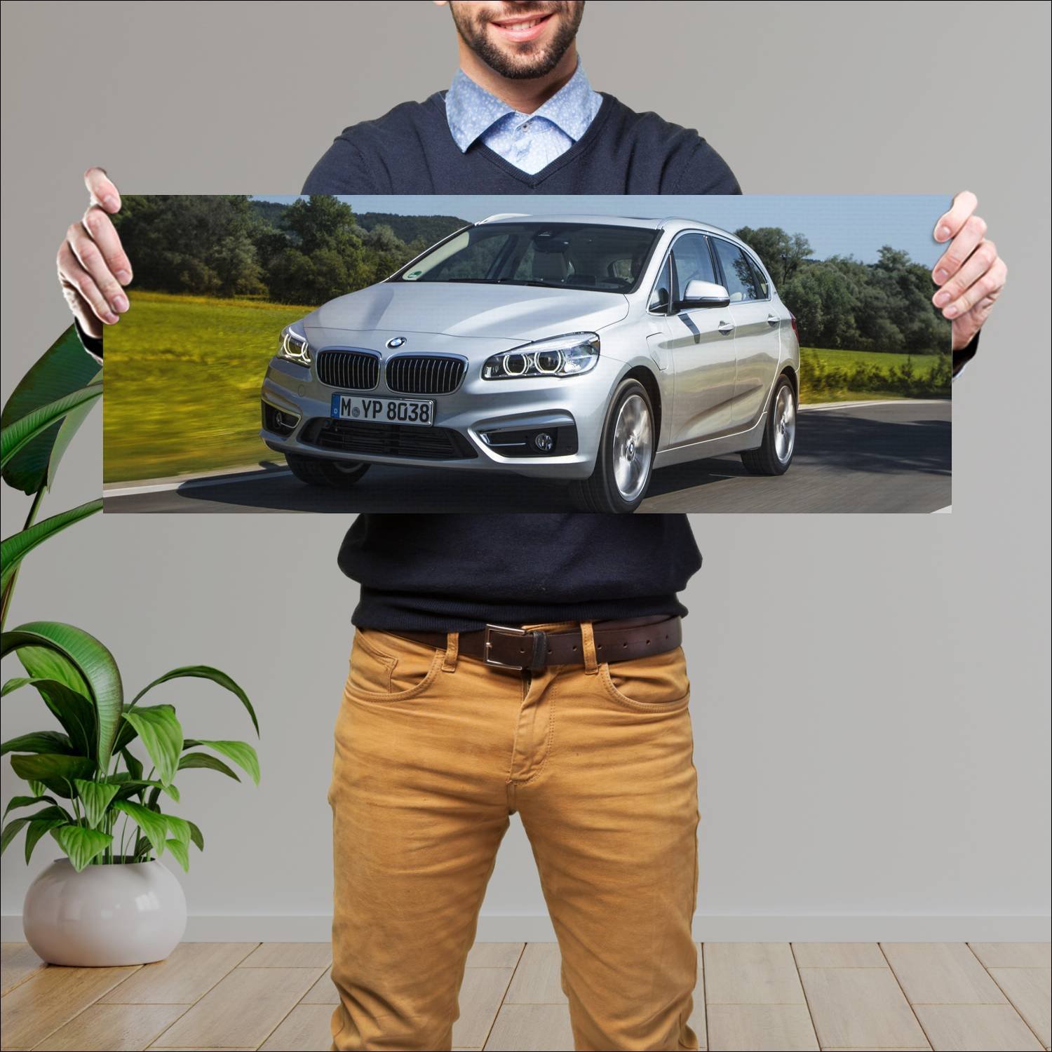 Cuadro grande 30x80cm 2016 bmw 2 series active tou 367 Bmw