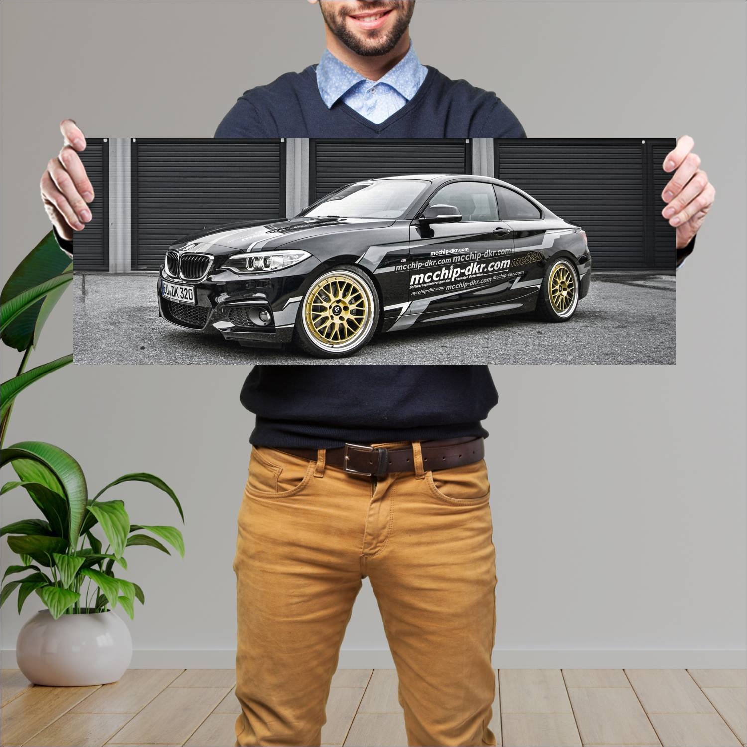 Cuadro grande 30x80cm 2016 bmw 2 series coupe mc32 368 Bmw