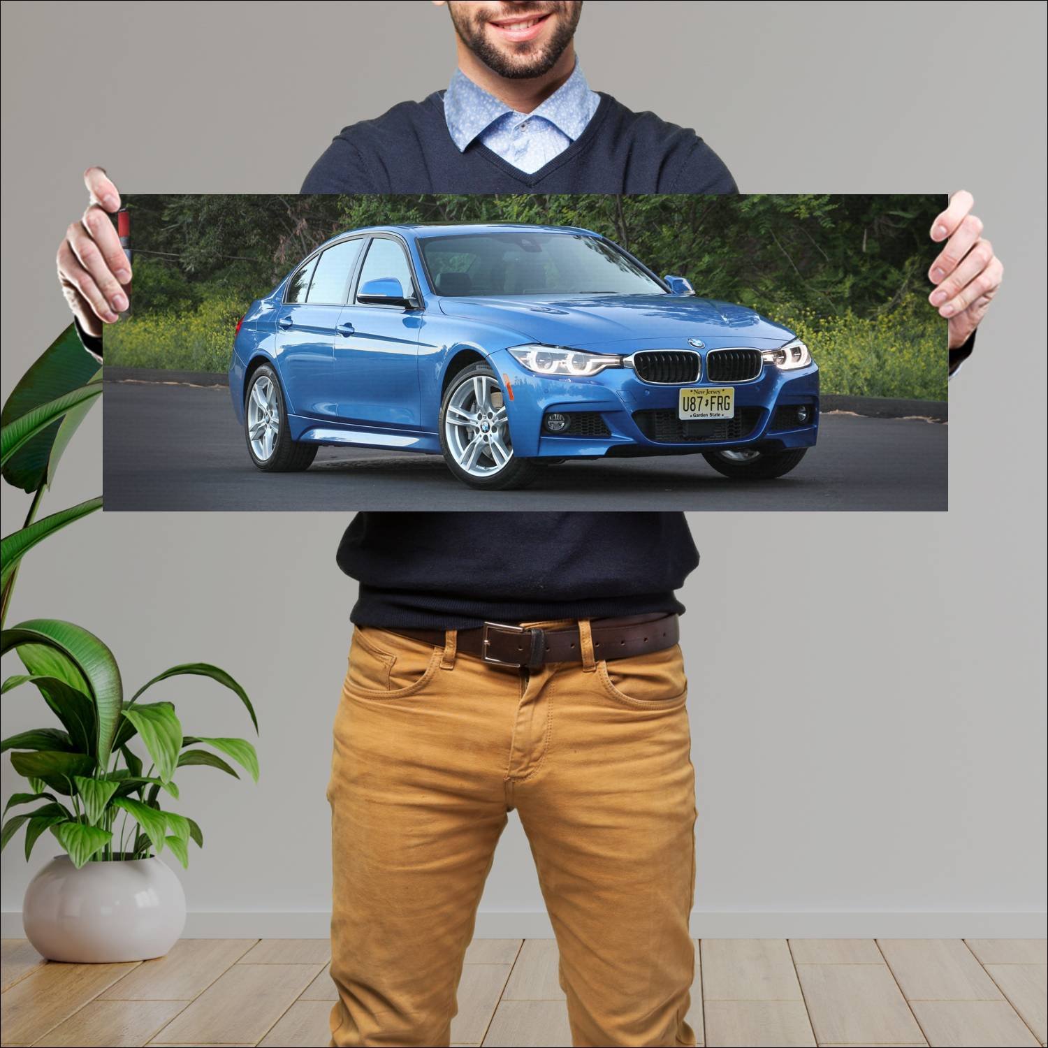 Cuadro grande 30x80cm 2016 bmw 3 series m sport us 377 Bmw