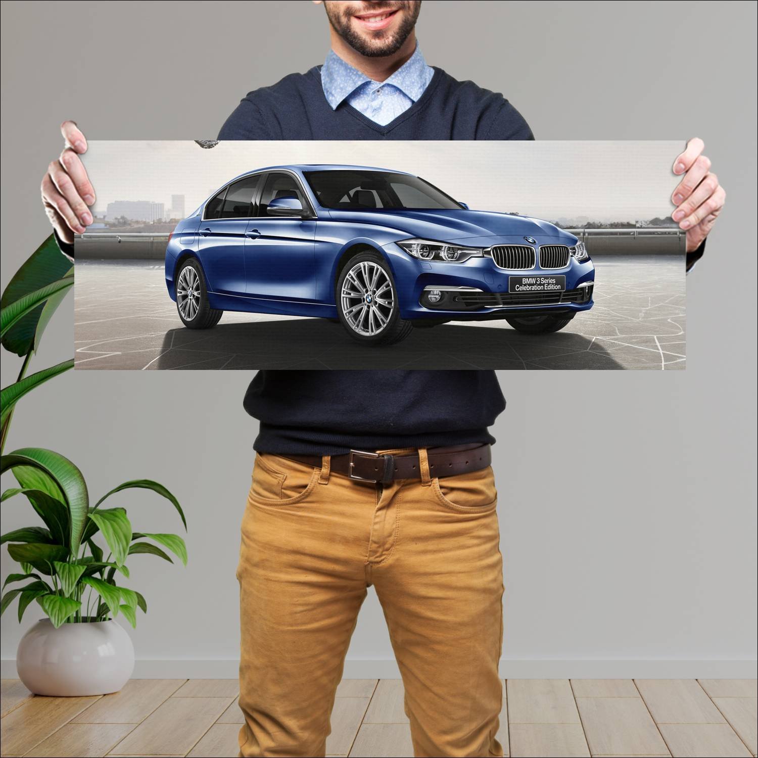 Cuadro grande 30x80cm 2016 bmw 3 series plug in hy 380 Bmw