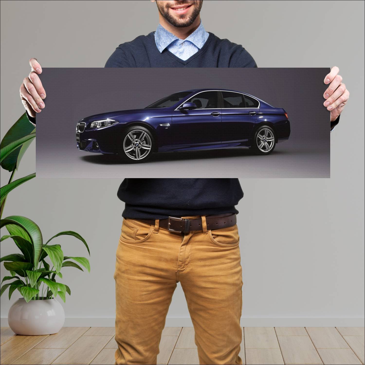 Cuadro grande 30x80cm 2016 bmw 5 series baron edit 386 Bmw