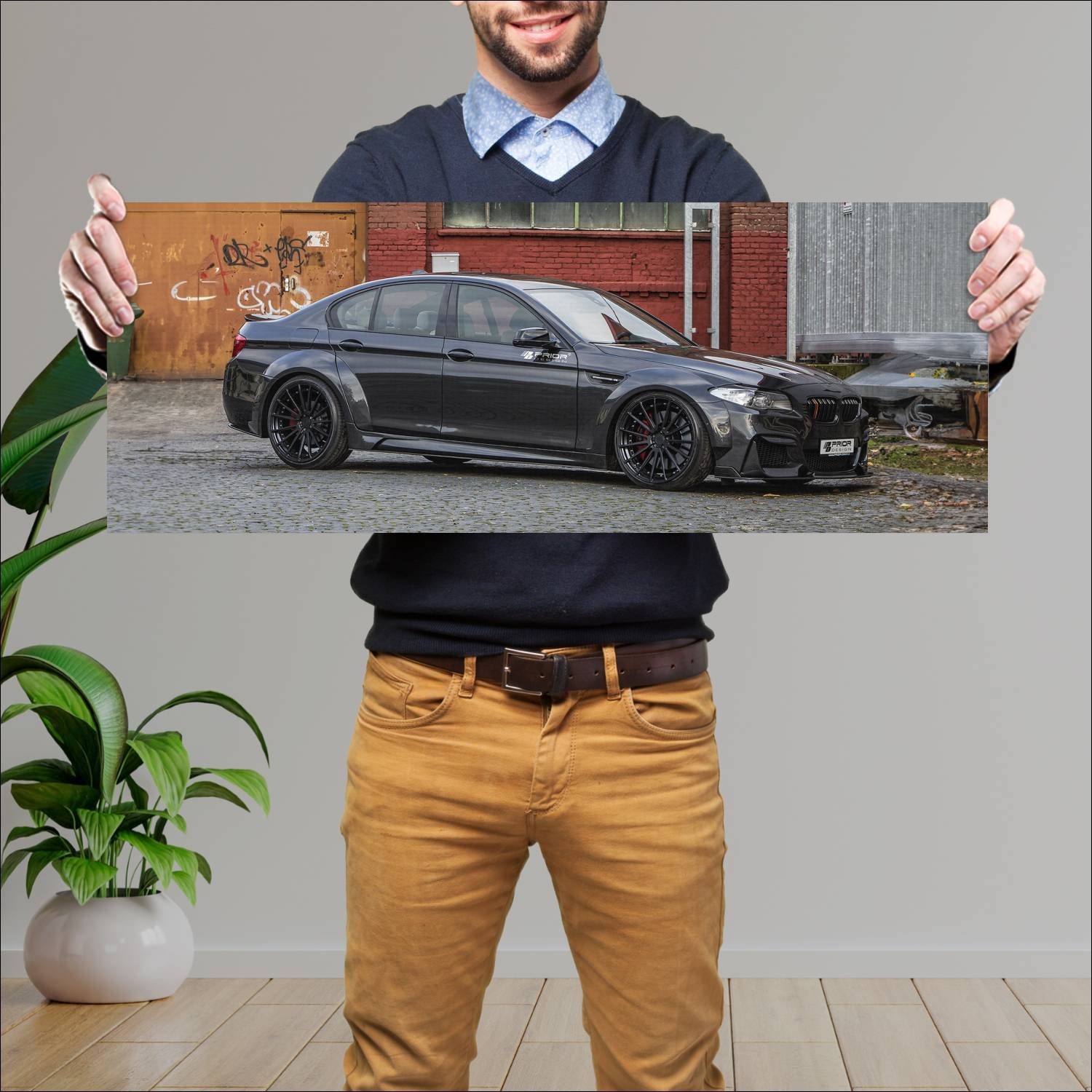 Cuadro grande 30x80cm 2016 bmw 5 series pd5xx wide 388 Bmw