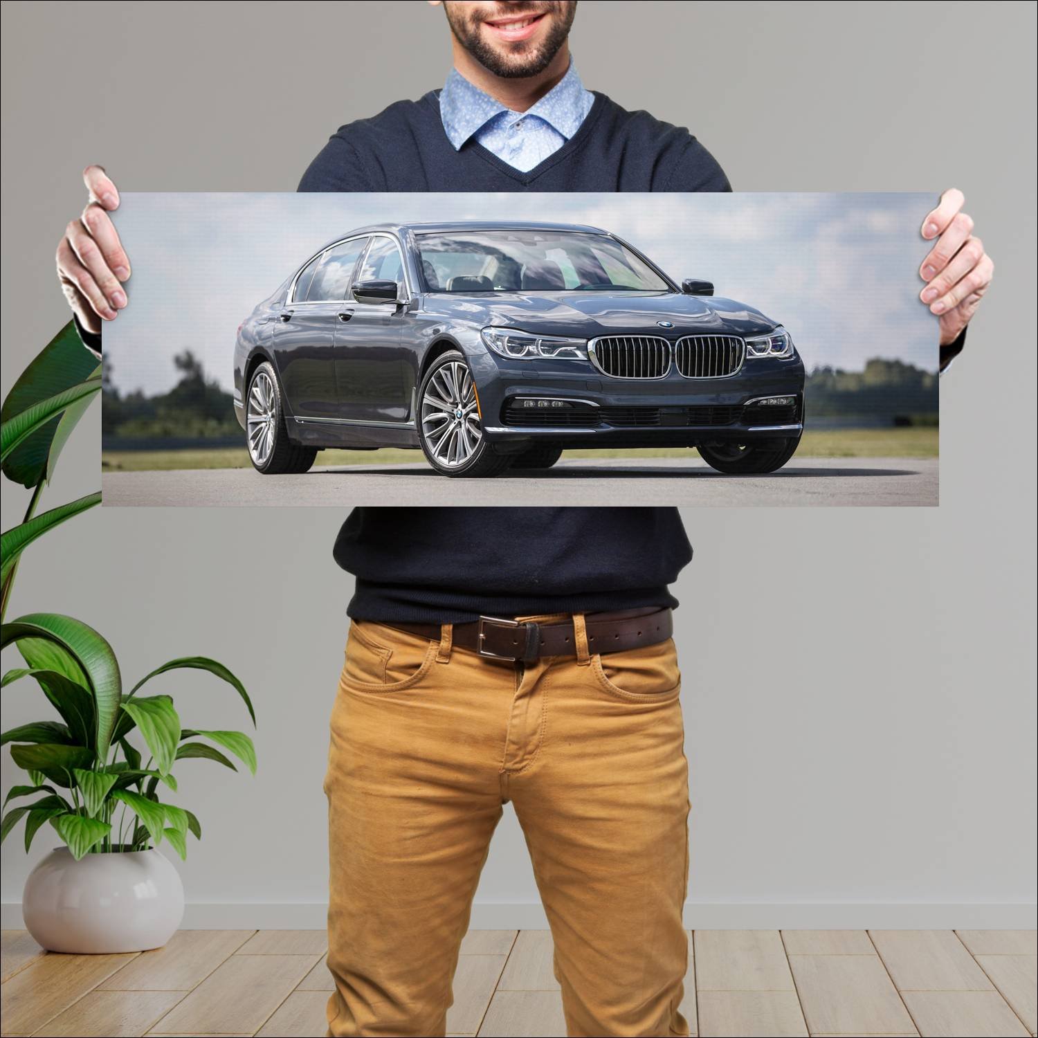 Cuadro grande 30x80cm 2016 bmw 7 series lwb us 329 389 Bmw