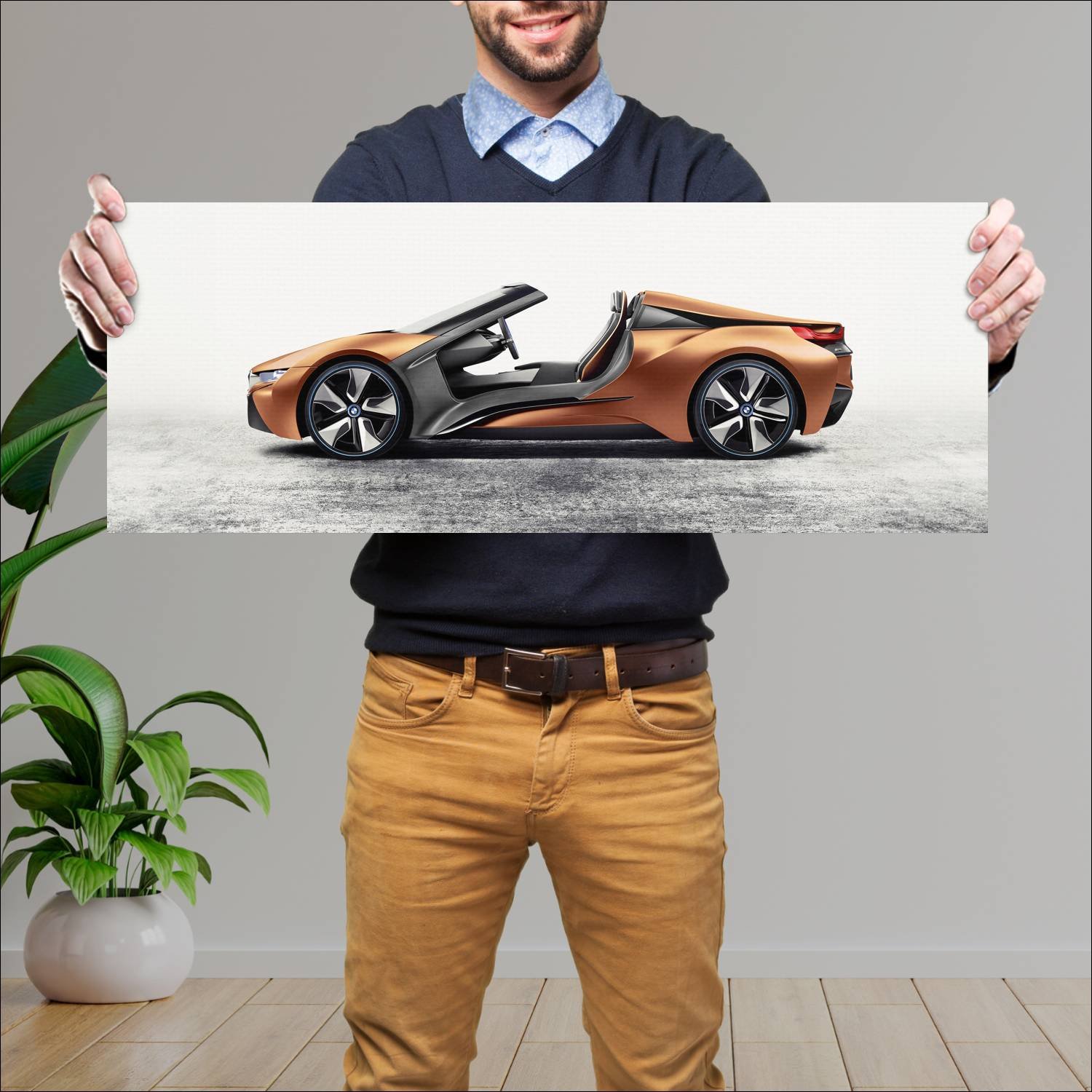 Cuadro grande 30x80cm 2016 bmw i vision future int 402 Bmw