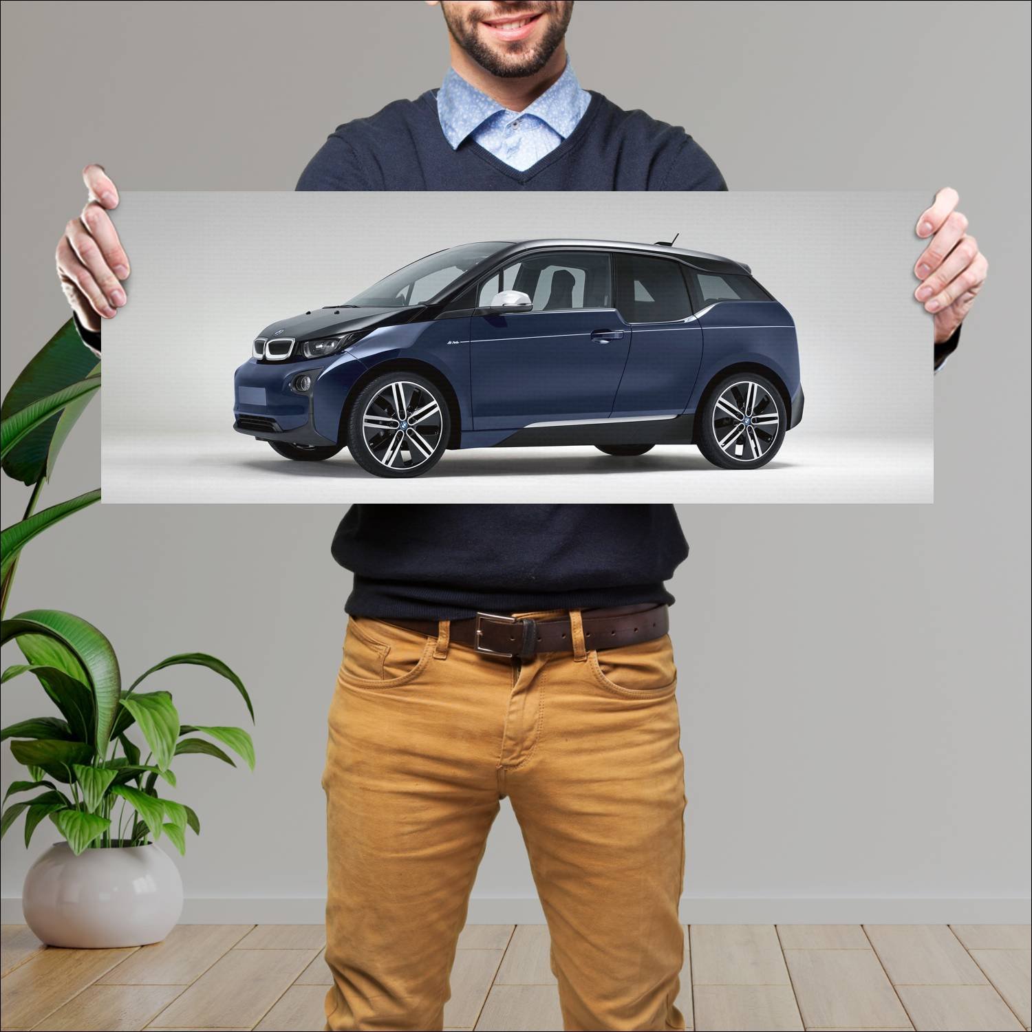 Cuadro grande 30x80cm 2016 bmw i3 inspired by mr p 403 Bmw
