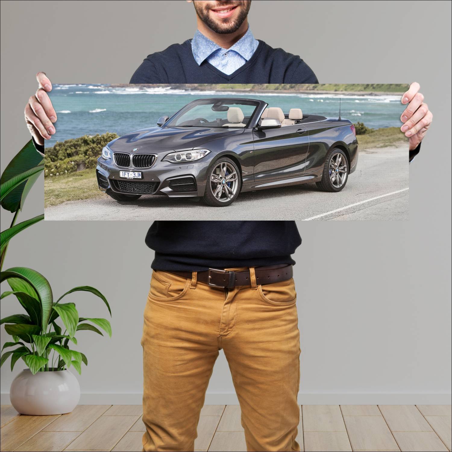Cuadro grande 30x80cm 2016 bmw m240i convertible a 420 Bmw