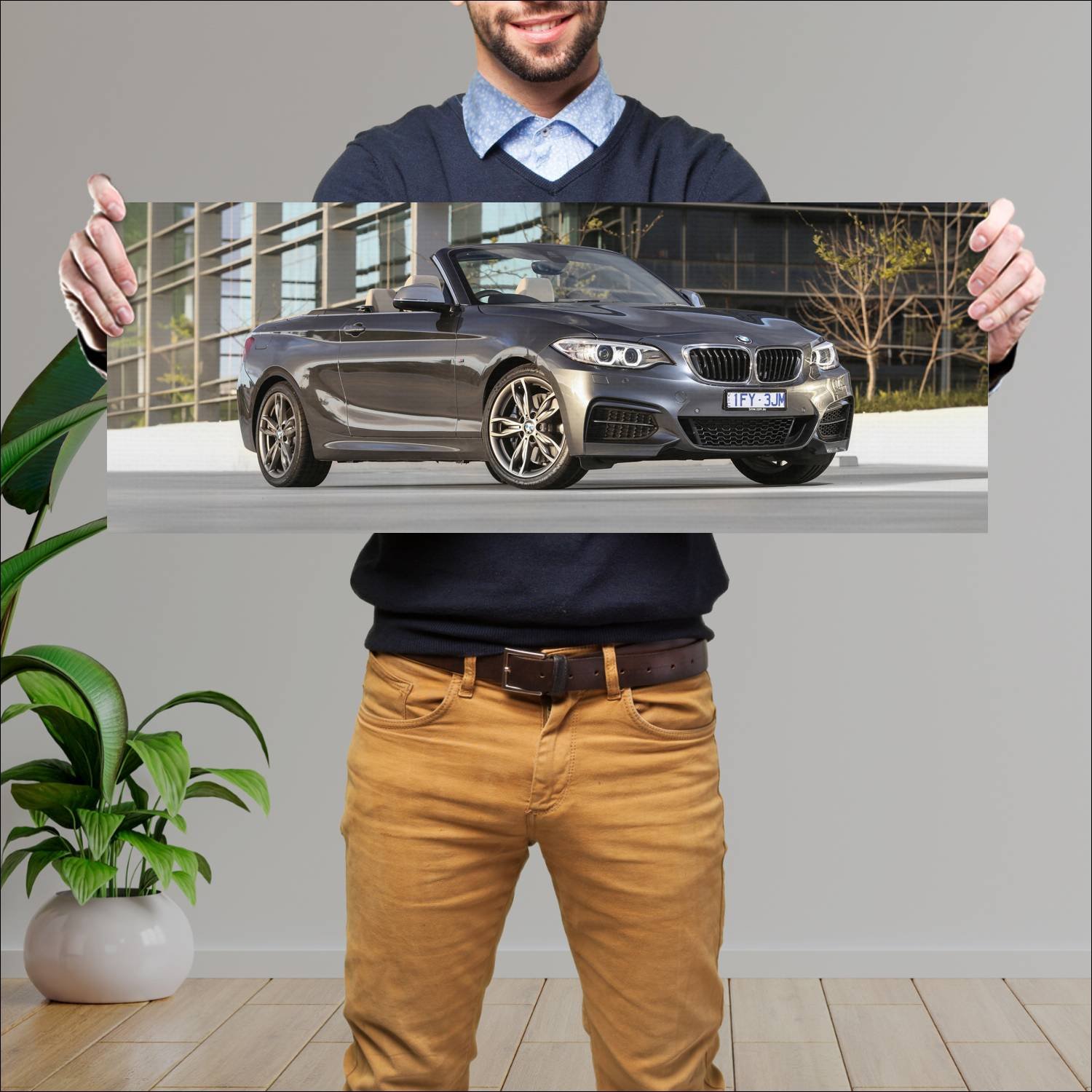 Cuadro grande 30x80cm 2016 bmw m240i convertible a 421 Bmw