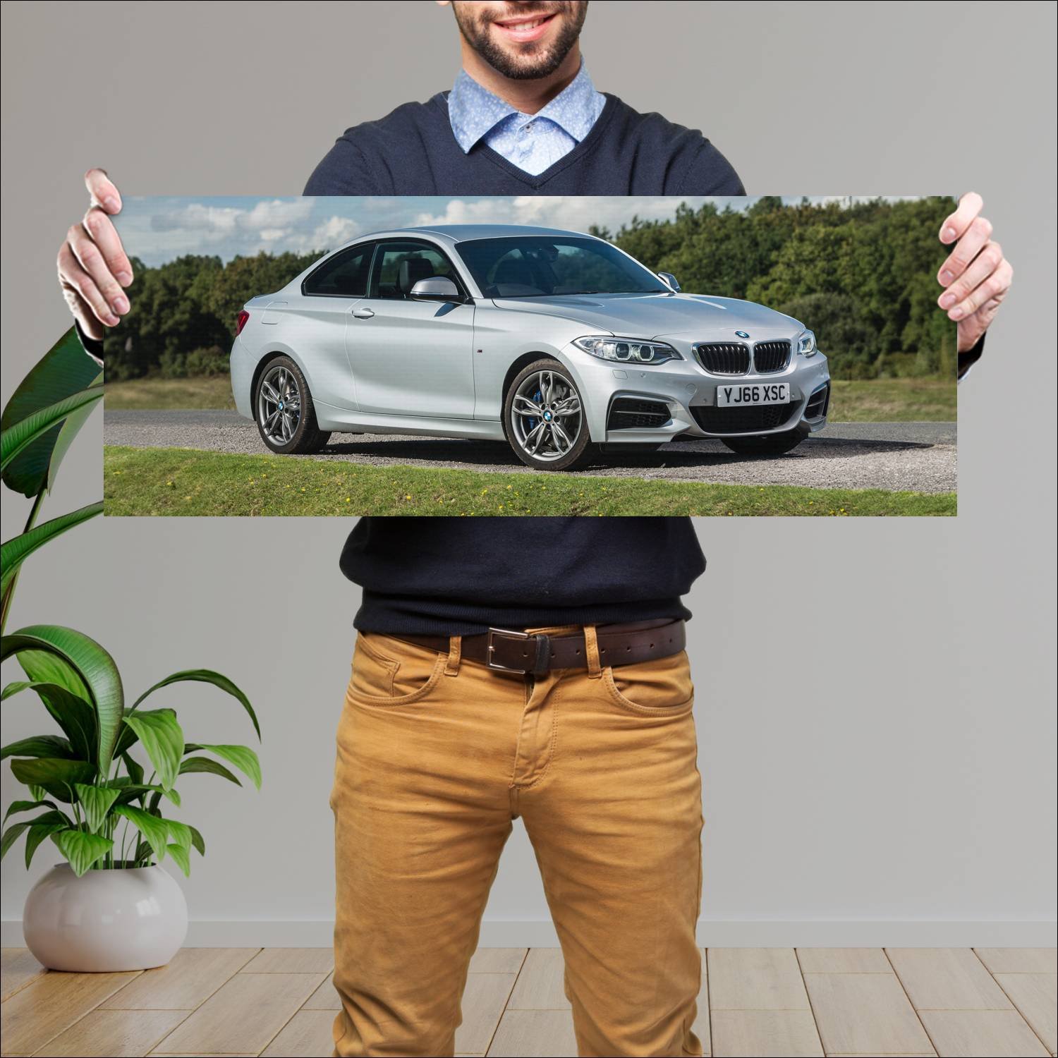 Cuadro grande 30x80cm 2016 bmw m240i coupe uk Bmw