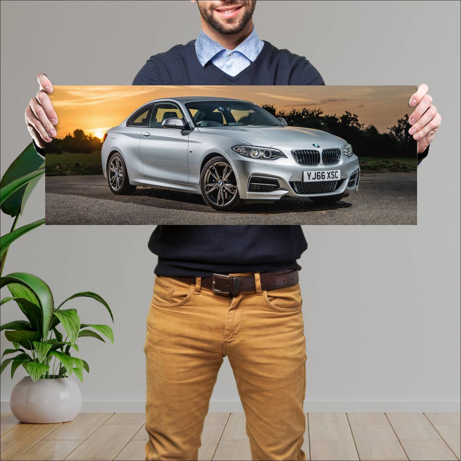 Cuadro grande 30x80cm 2016 bmw m240i coupe uk Bmw