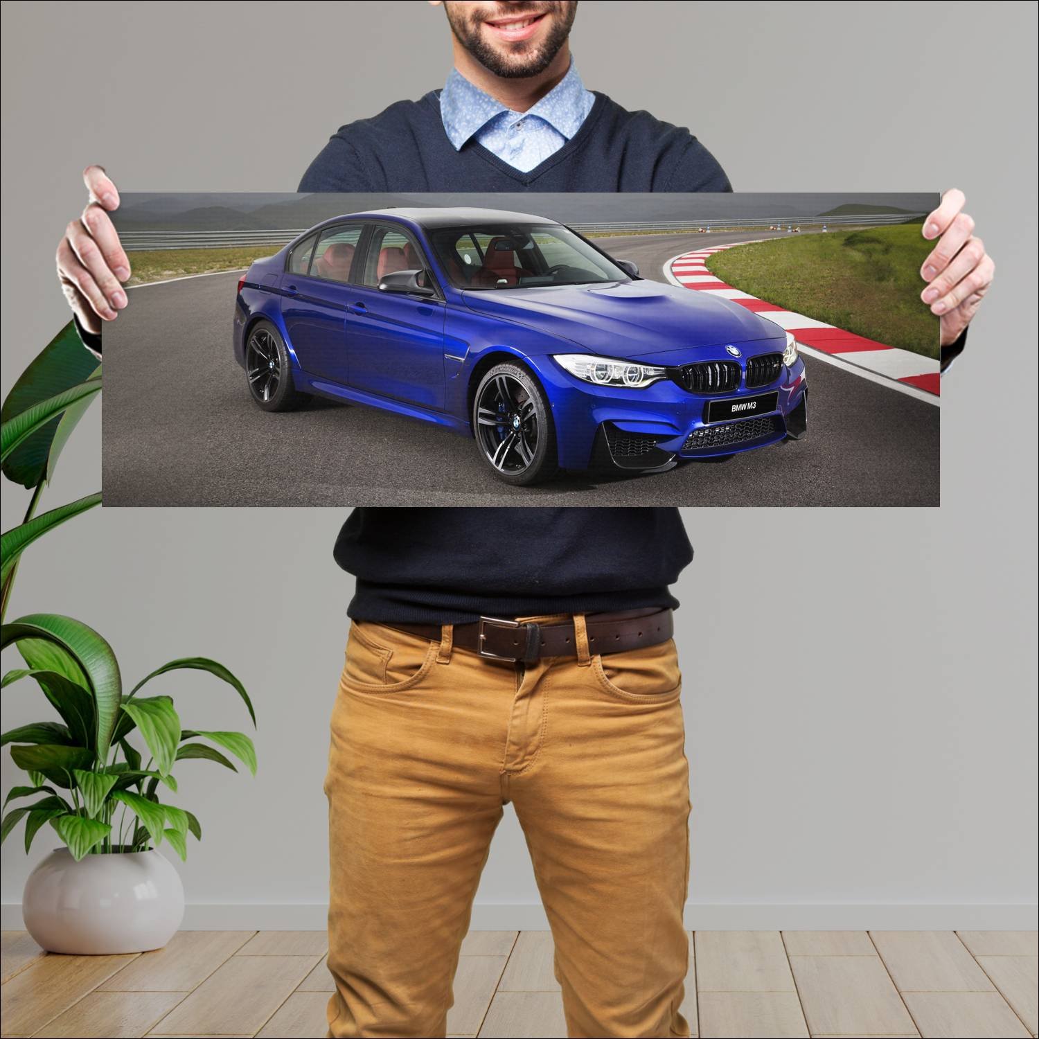 Cuadro grande 30x80cm 2016 bmw m3 paint work editi 432 Bmw