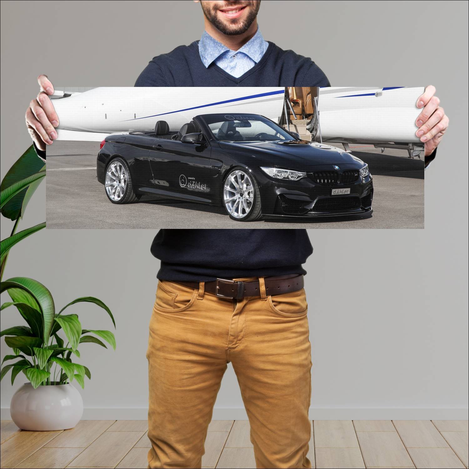 Cuadro grande 30x80cm 2016 bmw m4 convertible by d 434 Bmw