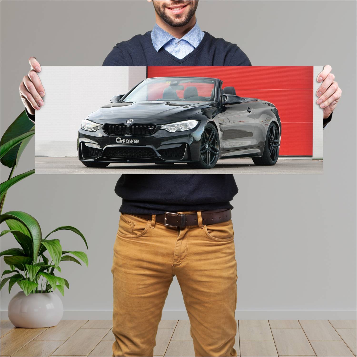 Cuadro grande 30x80cm 2016 bmw m4 convertible by g 435 Bmw