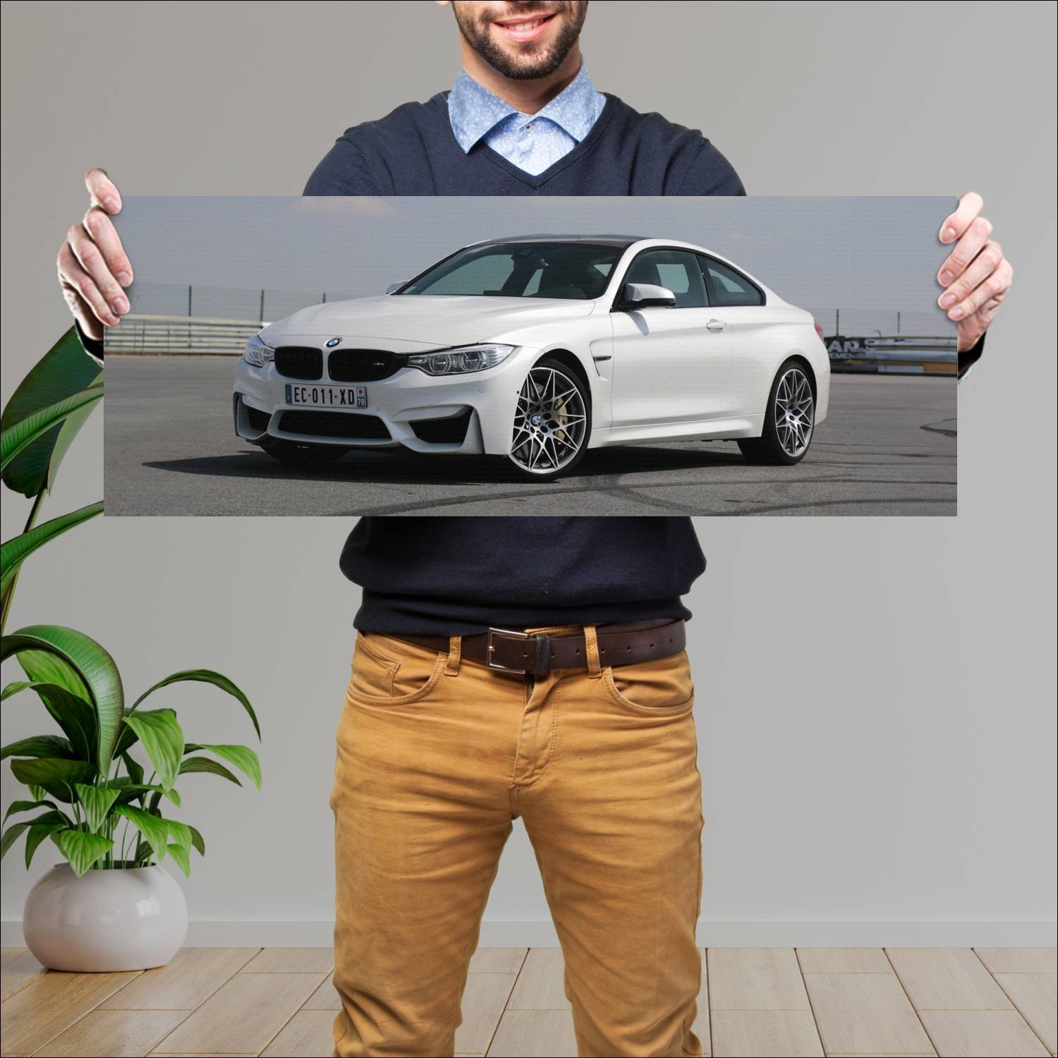 Cuadro grande 30x80cm 2016 bmw m4 coupe competitio 436 Bmw