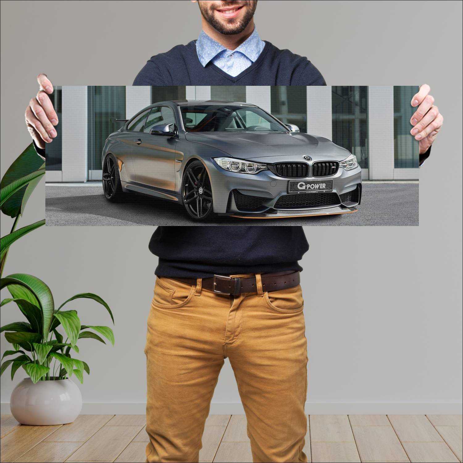 Cuadro grande 30x80cm 2016 bmw m4 gts coupe by g p 447 Bmw