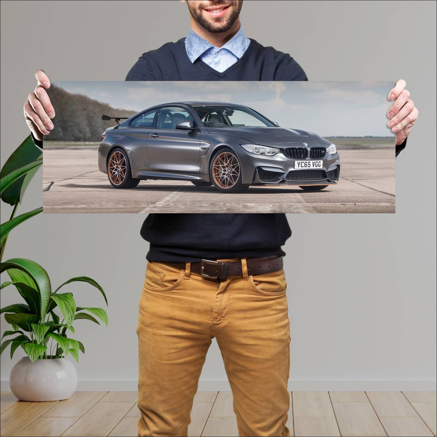 Cuadro grande 30x80cm 2016 bmw m4 gts coupe uk 468 448 Bmw