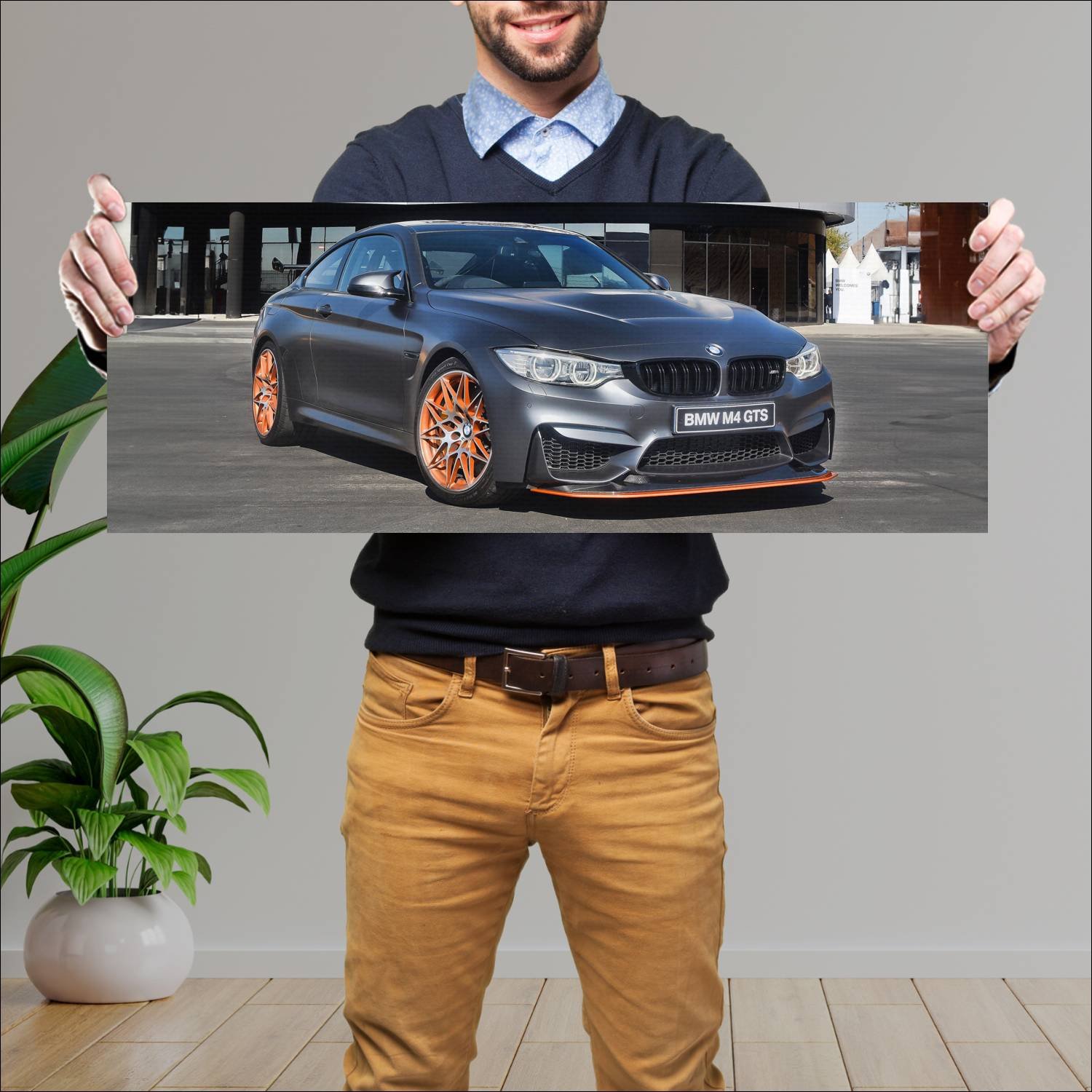 Cuadro grande 30x80cm 2016 bmw m4 gts za auto 450 Bmw