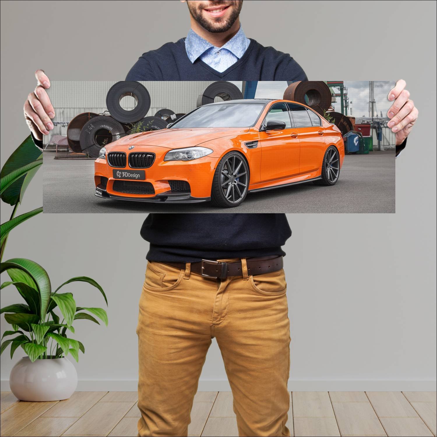 Cuadro grande 30x80cm 2016 bmw m5 by 3d design 114 451 Bmw