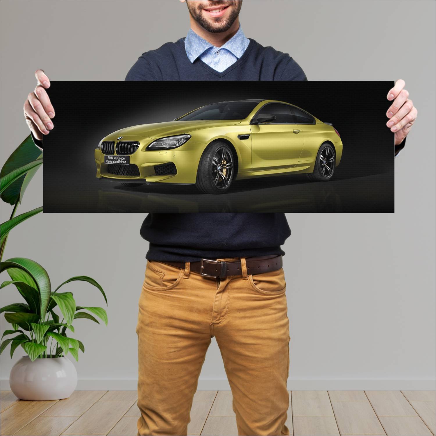 Cuadro grande 30x80cm 2016 bmw m6 coupe celebratio 453 Bmw