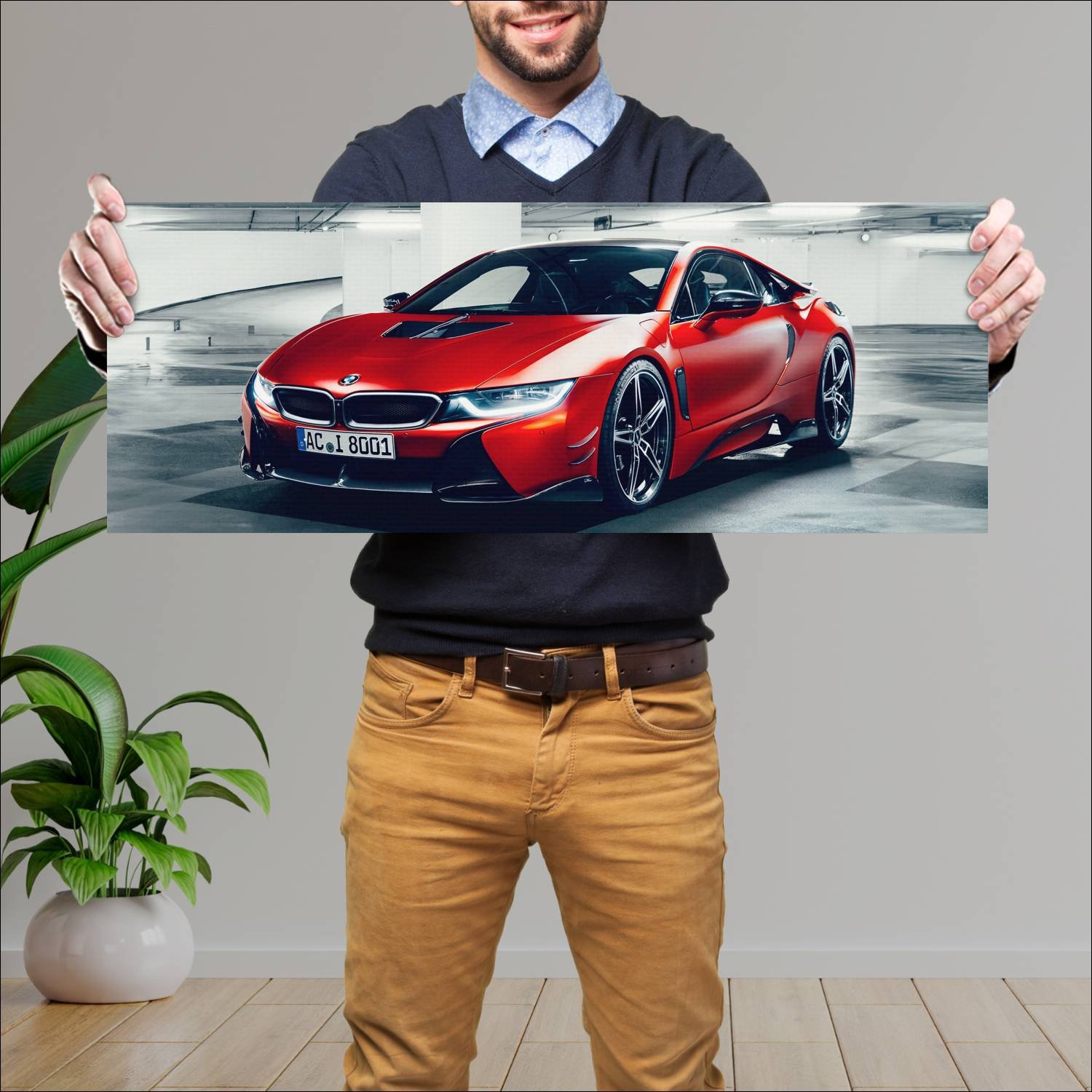 Cuadro grande 30x80cm 2017 ac schnitzer acs8 with 472 Bmw