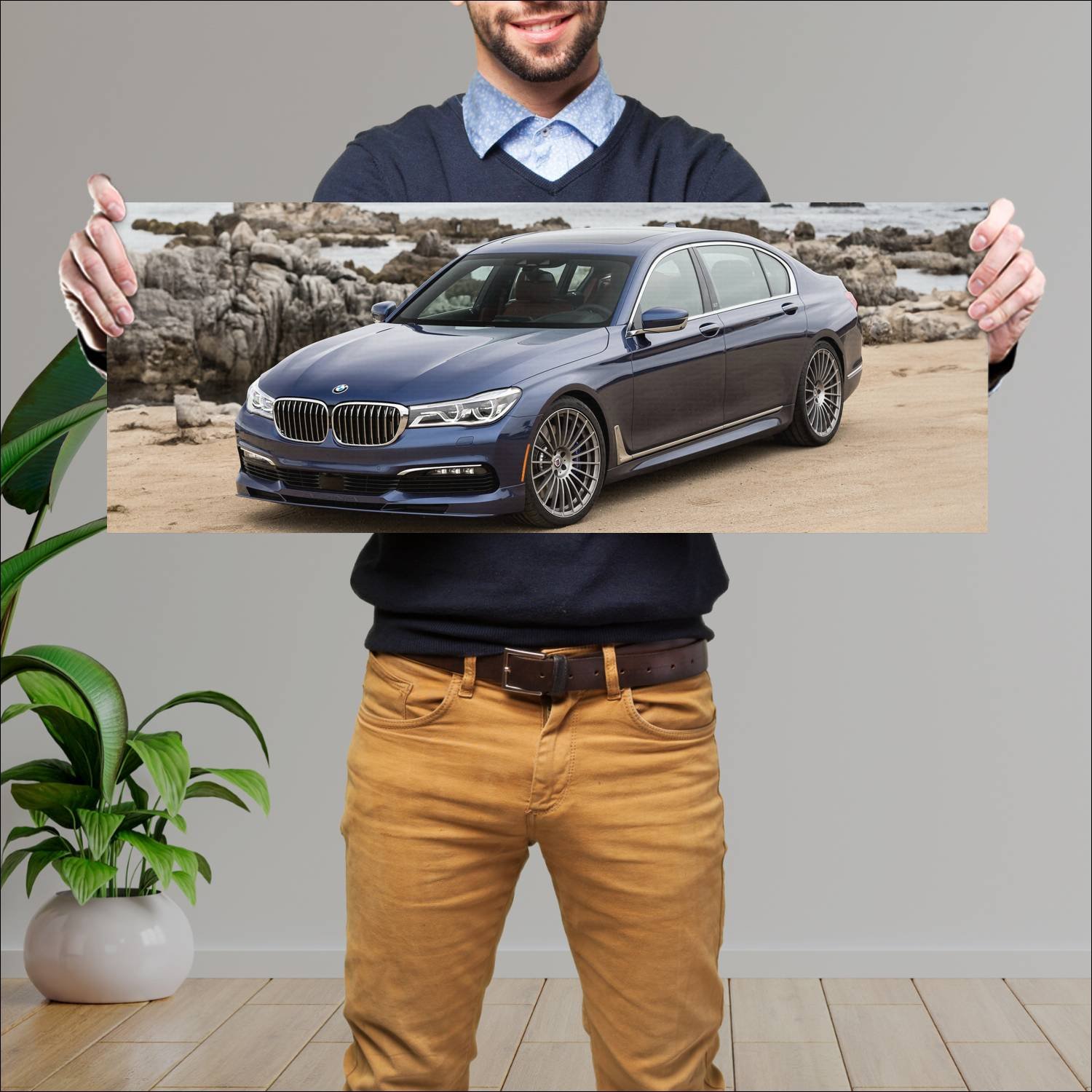 Cuadro grande 30x80cm 2017 alpina b7 us auto 477 Bmw