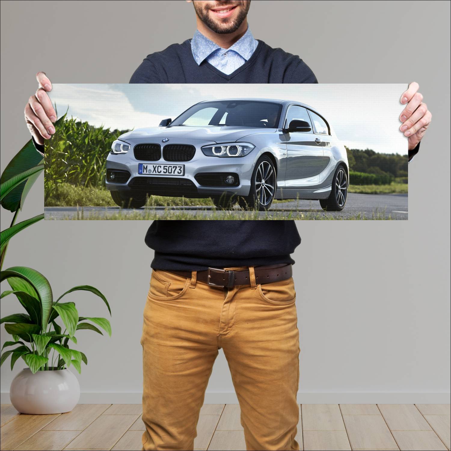 Cuadro grande 30x80cm 2017 bmw 1 series shadow edi 480 Bmw