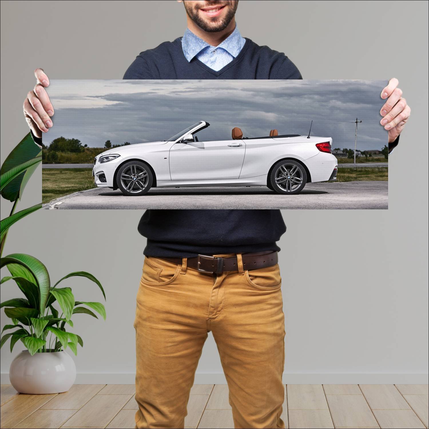 Cuadro grande 30x80cm 2017 bmw 2 series convertibl 483 Bmw
