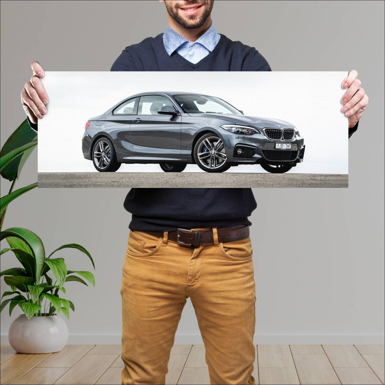 Cuadro grande 30x80cm 2017 bmw 2 series coupe m sp 485 Bmw