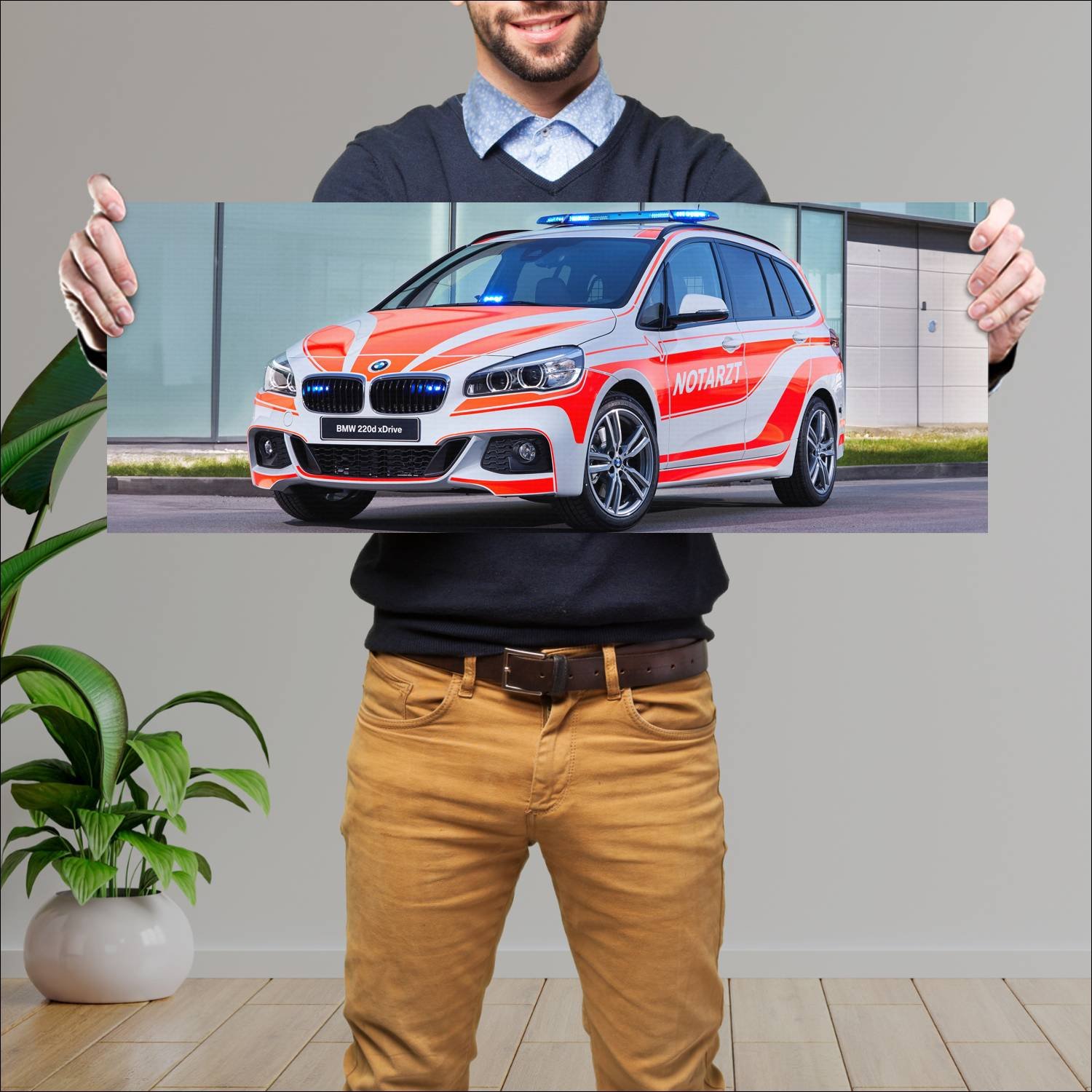 Cuadro grande 30x80cm 2017 bmw 2 series gran toure 487 Bmw