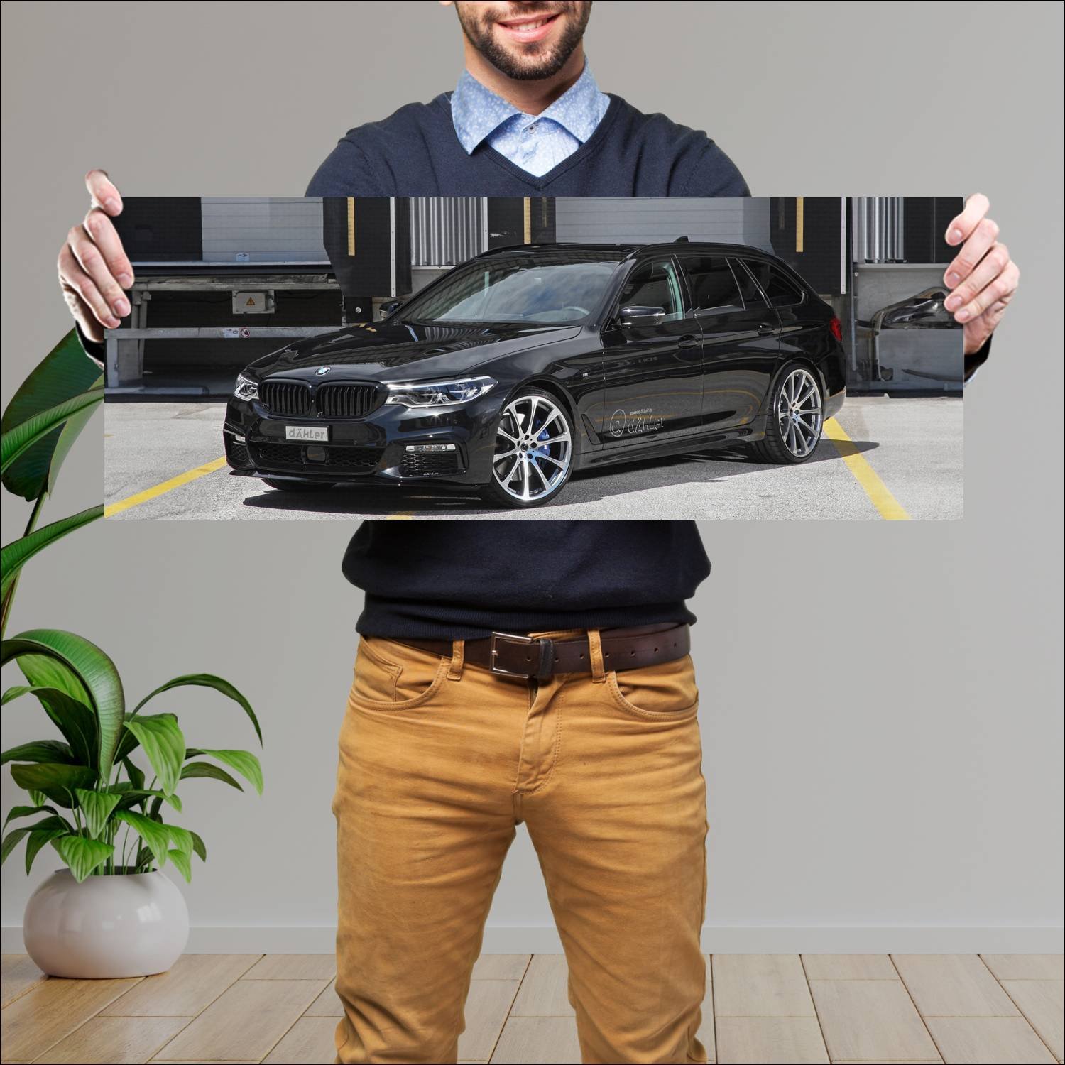 Cuadro grande 30x80cm 2017 bmw 5 series touring by 528 Bmw