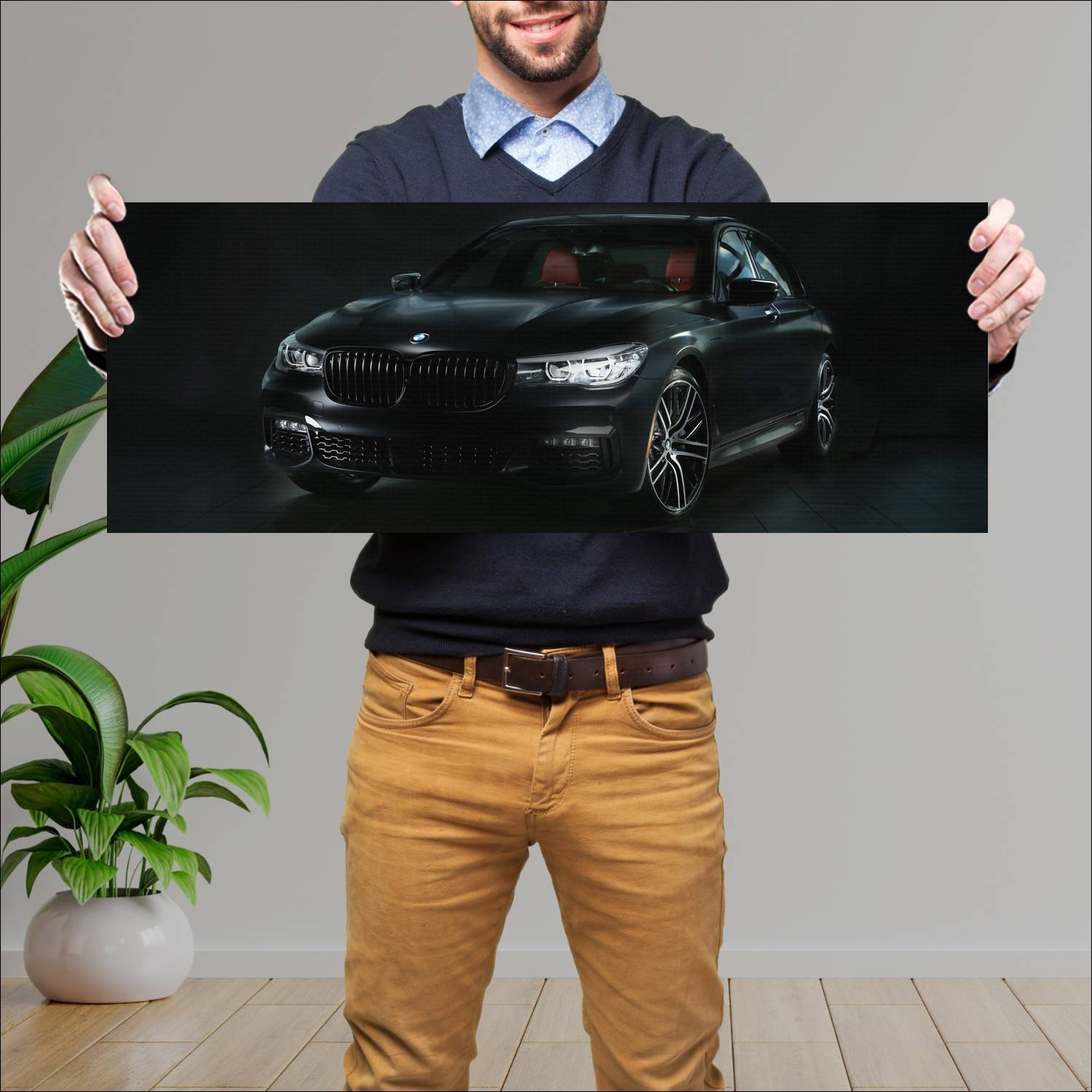 Cuadro grande 30x80cm 2017 bmw 7 series plug in hy 545 Bmw