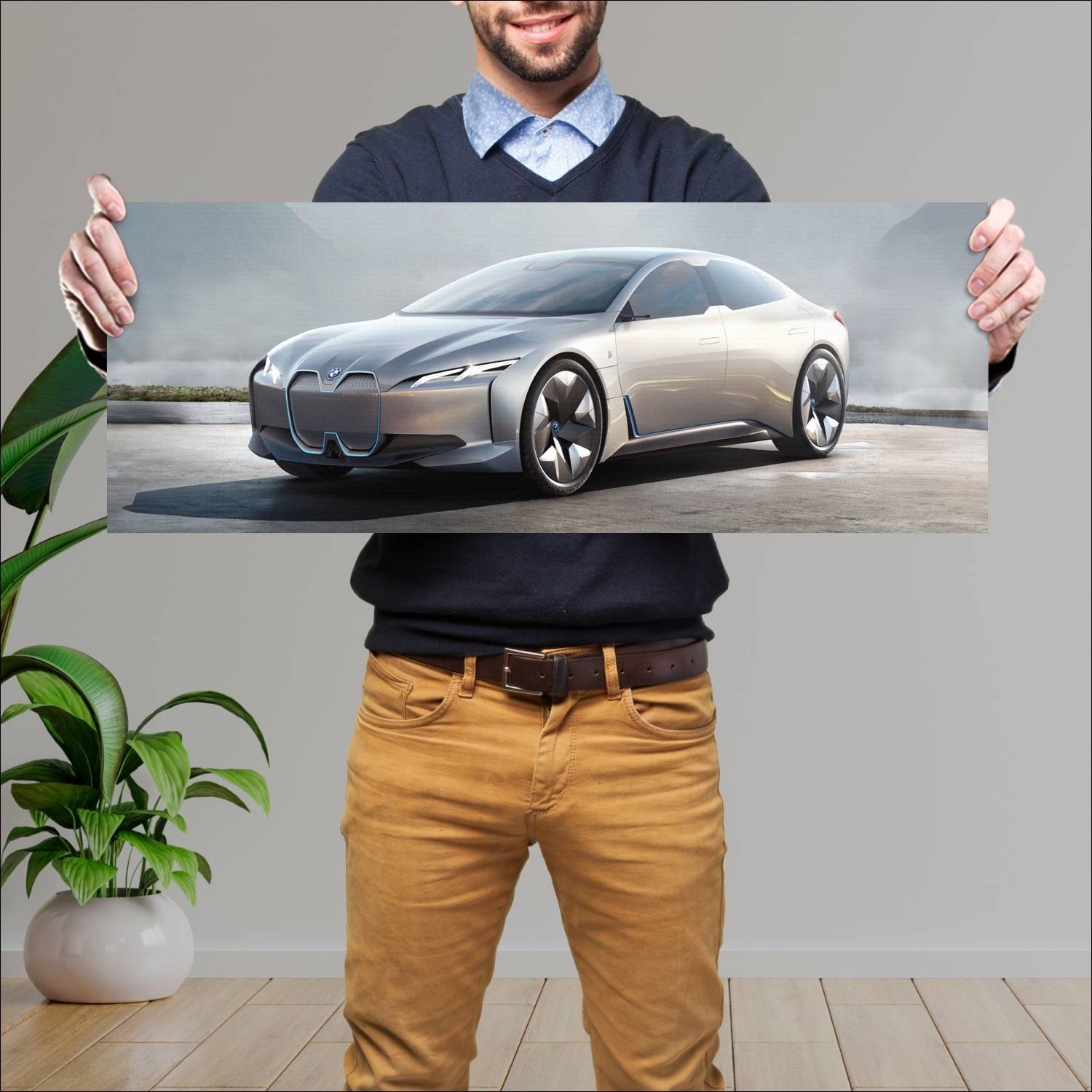 Cuadro grande 30x80cm 2017 bmw i vision dynamics 7 549 Bmw