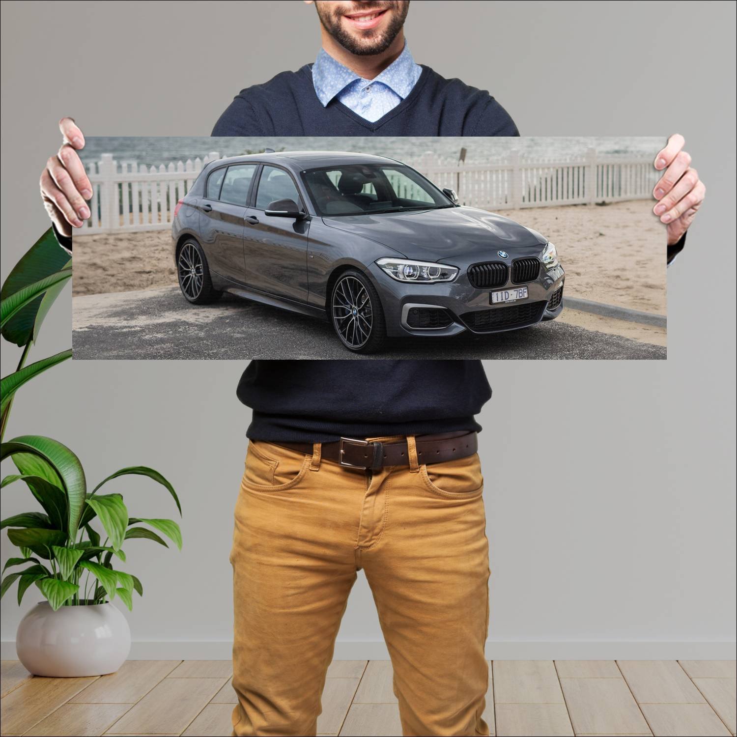 Cuadro grande 30x80cm 2017 bmw m140i performance e 557 Bmw