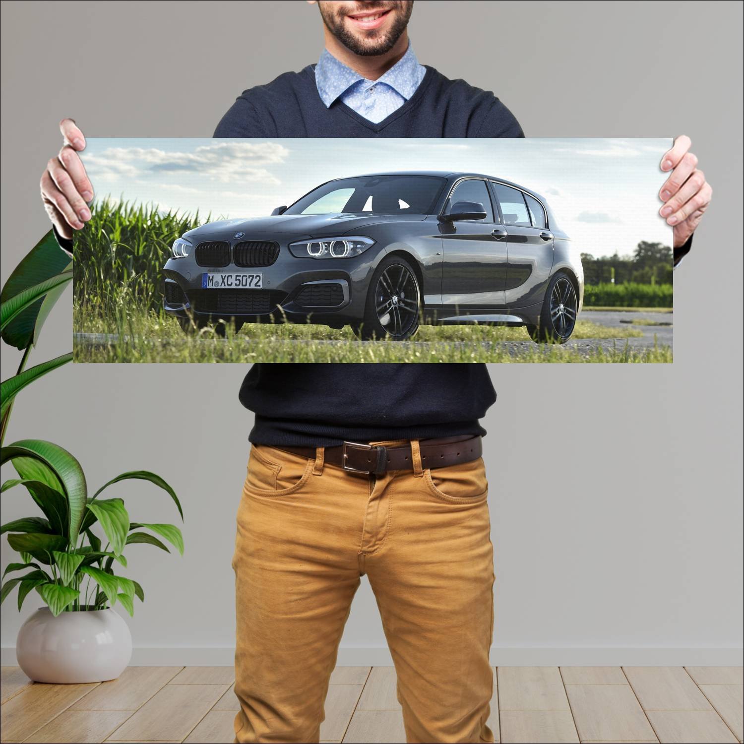 Cuadro grande 30x80cm 2017 bmw m140i shadow editio 559 Bmw