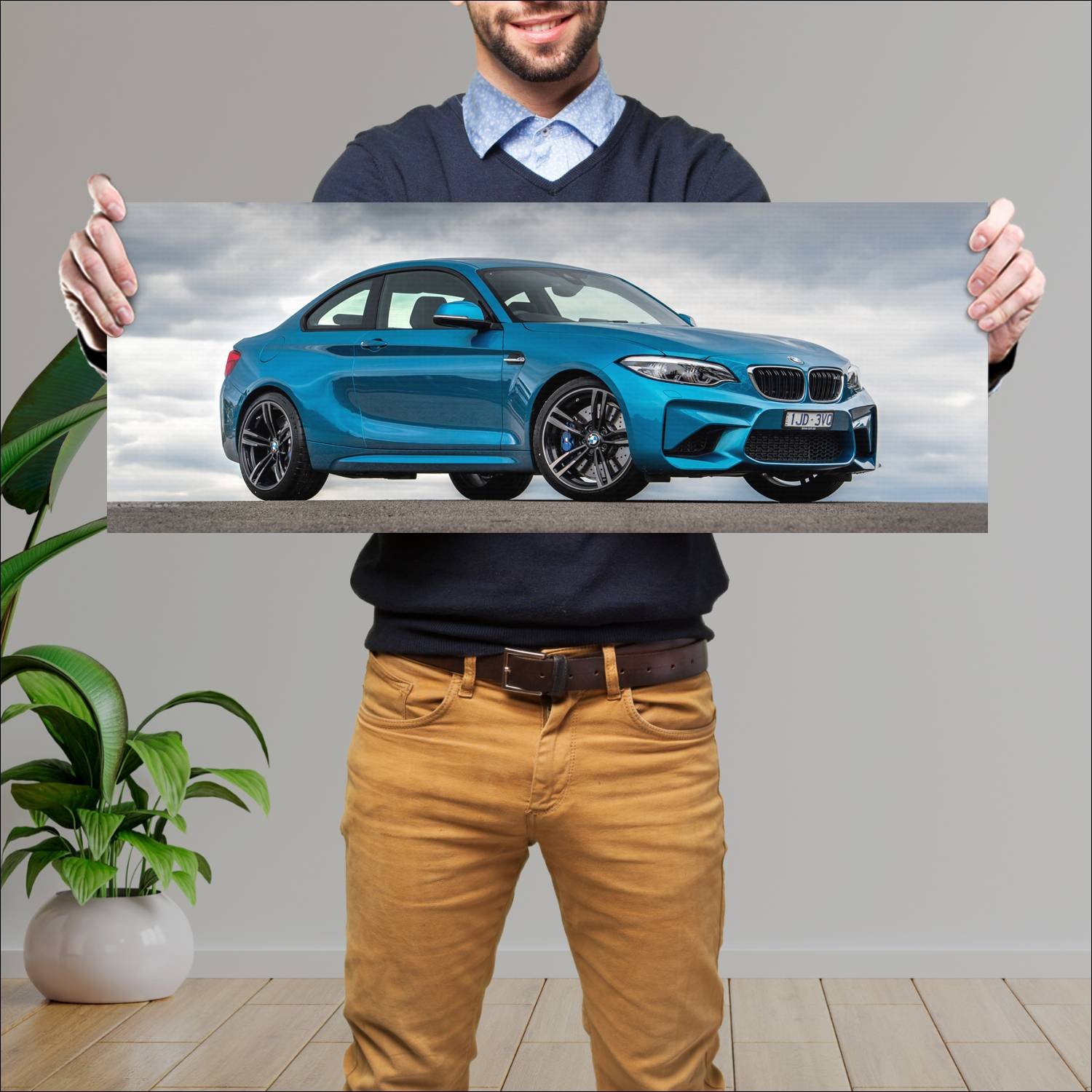 Cuadro grande 30x80cm 2017 bmw m2 coupe au auto 560 Bmw