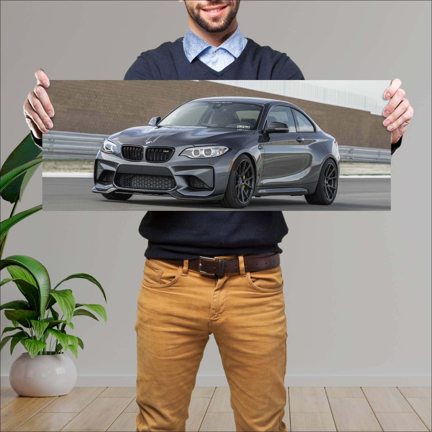 Cuadro grande 30x80cm 2017 bmw m2 coupe by vorstei 561 Bmw