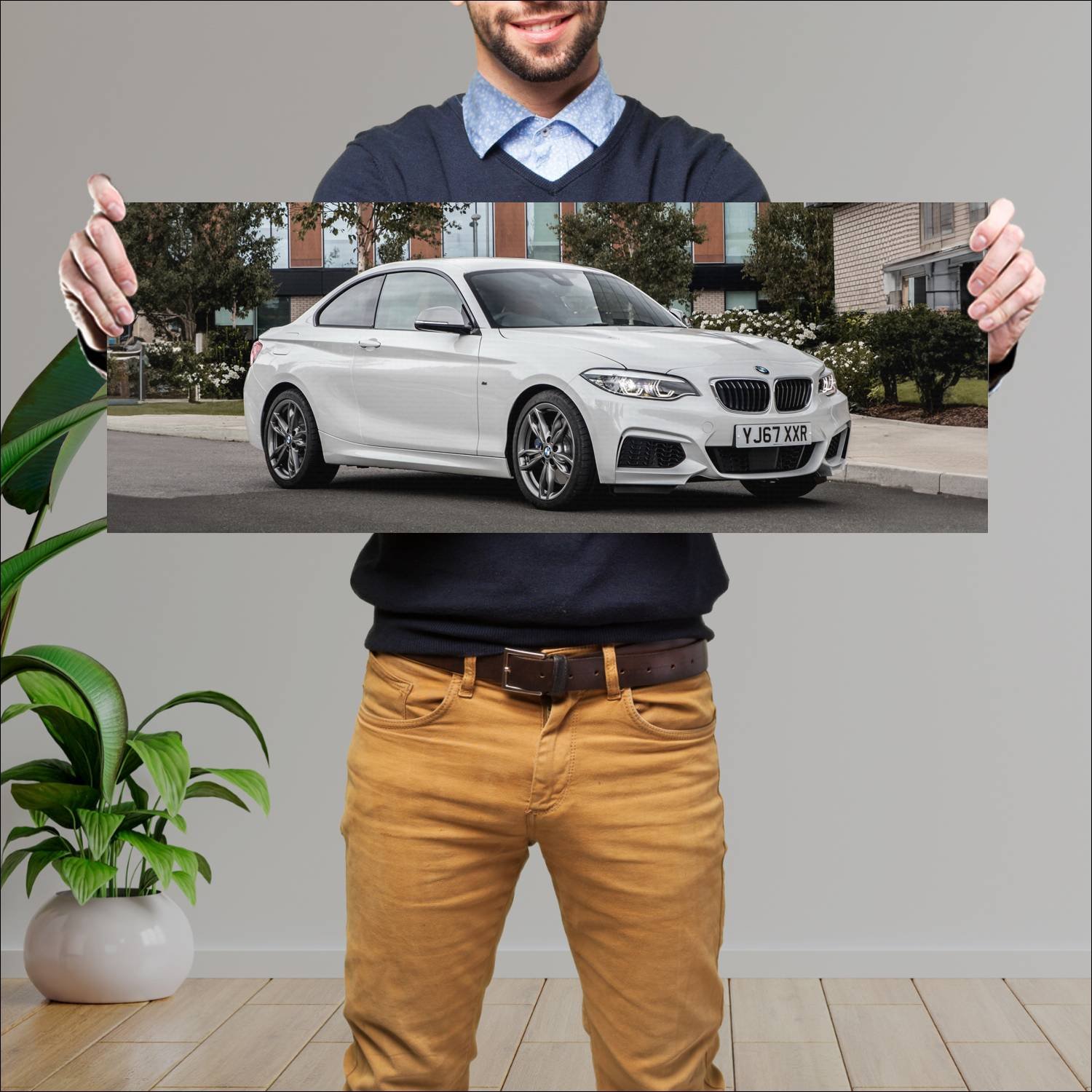 Cuadro grande 30x80cm 2017 bmw m240i coupe uk Bmw