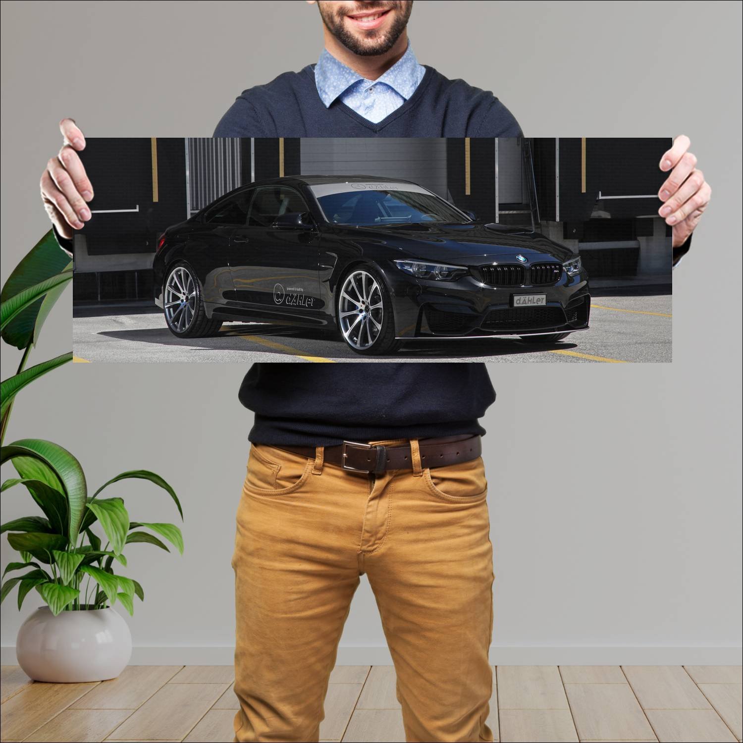 Cuadro grande 30x80cm 2017 bmw m4 coupe competitio 571 Bmw