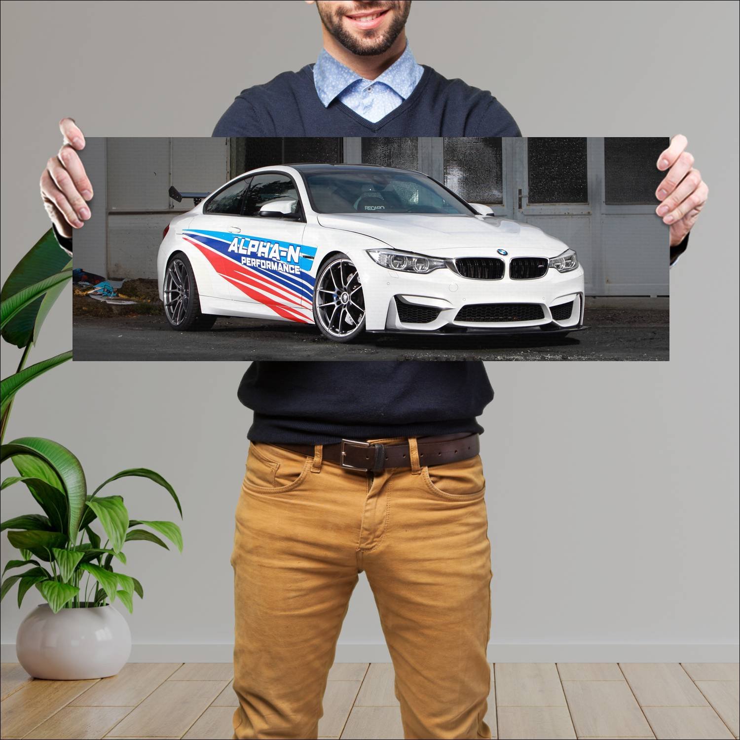 Cuadro grande 30x80cm 2017 bmw m4 rs coupe by alph 583 Bmw