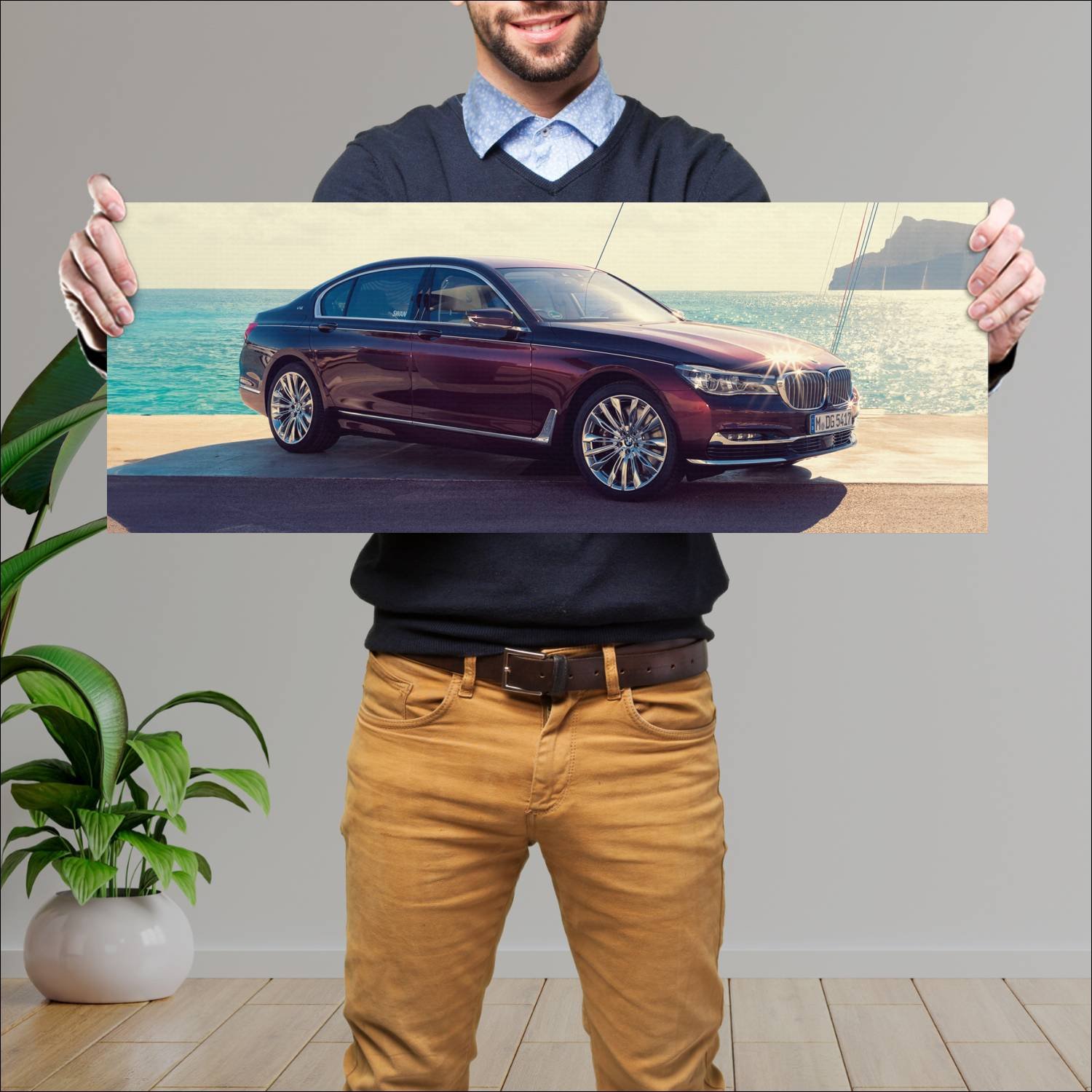 Cuadro grande 30x80cm 2017 bmw m760i inspired by n 587 Bmw